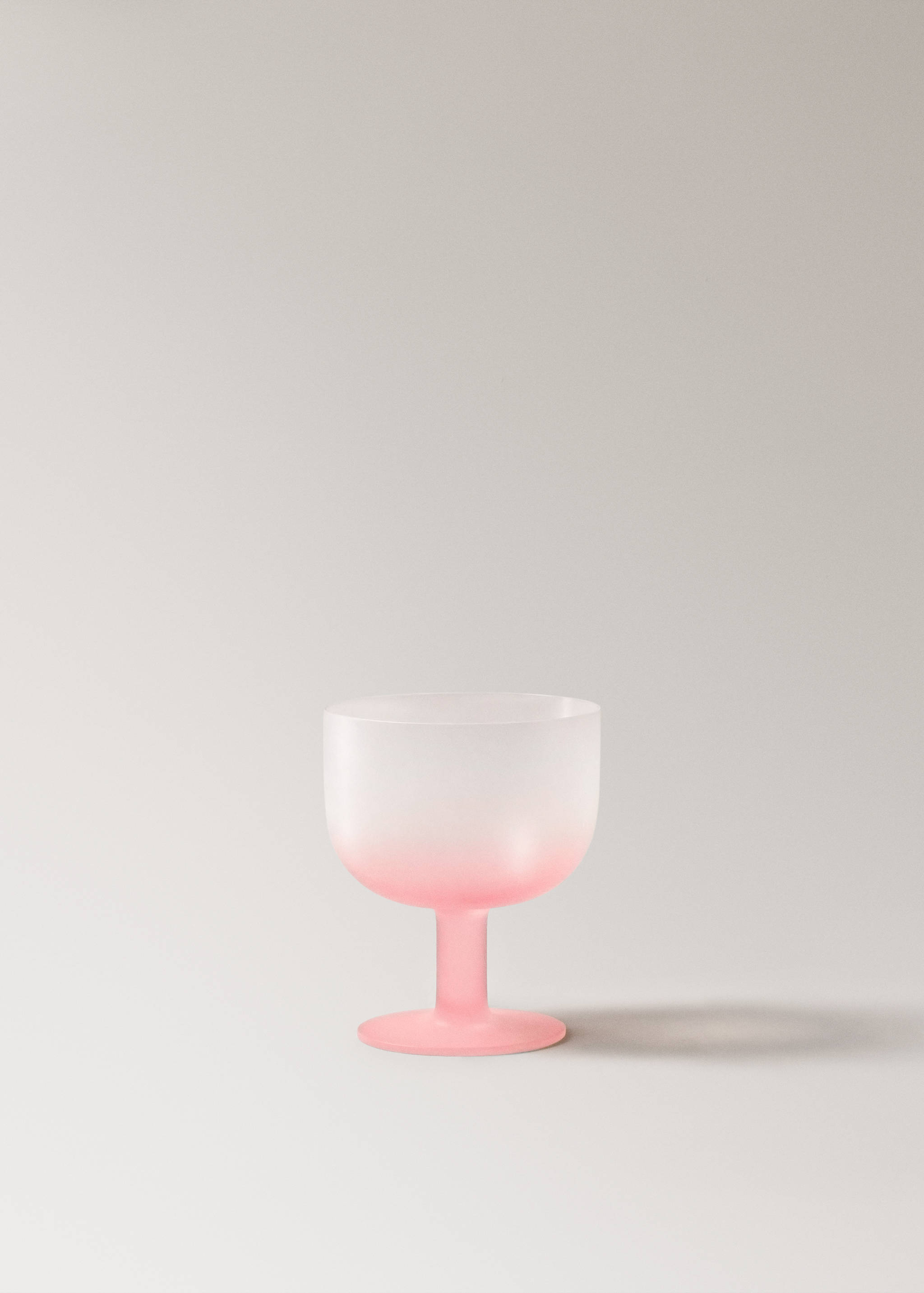 Frosted glass cup colour - Article without model