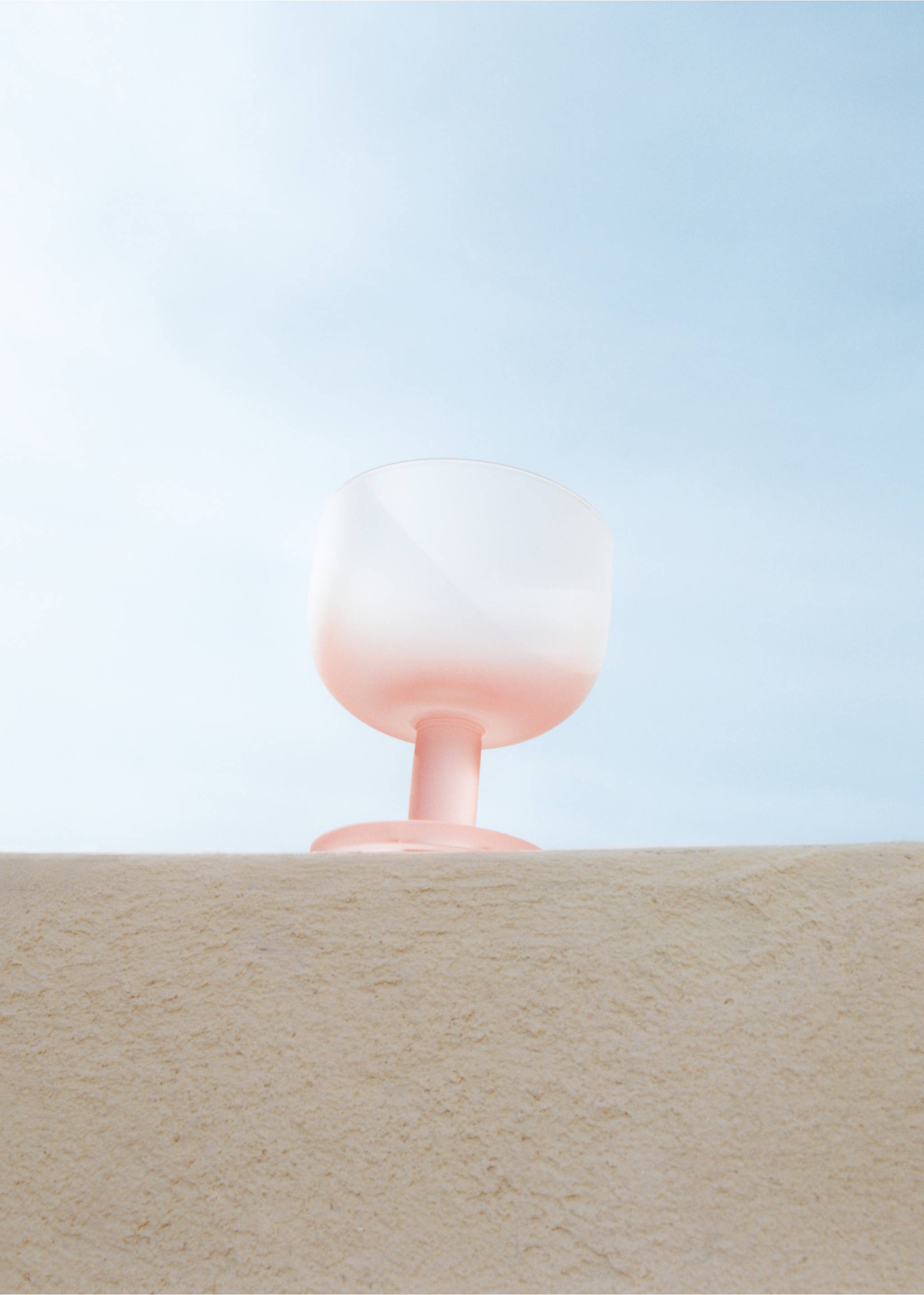 Frosted glass cup colour - Details of the article 5, Pink. Ref: 27053313-00.