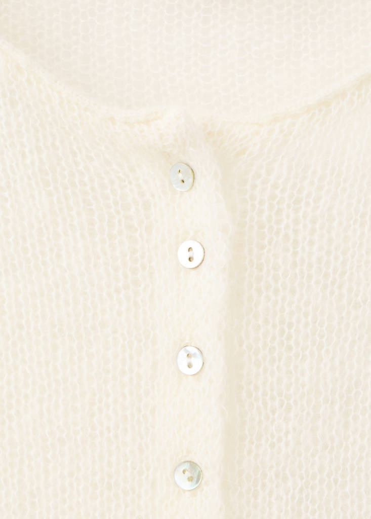 Open-knit wool top — Off White