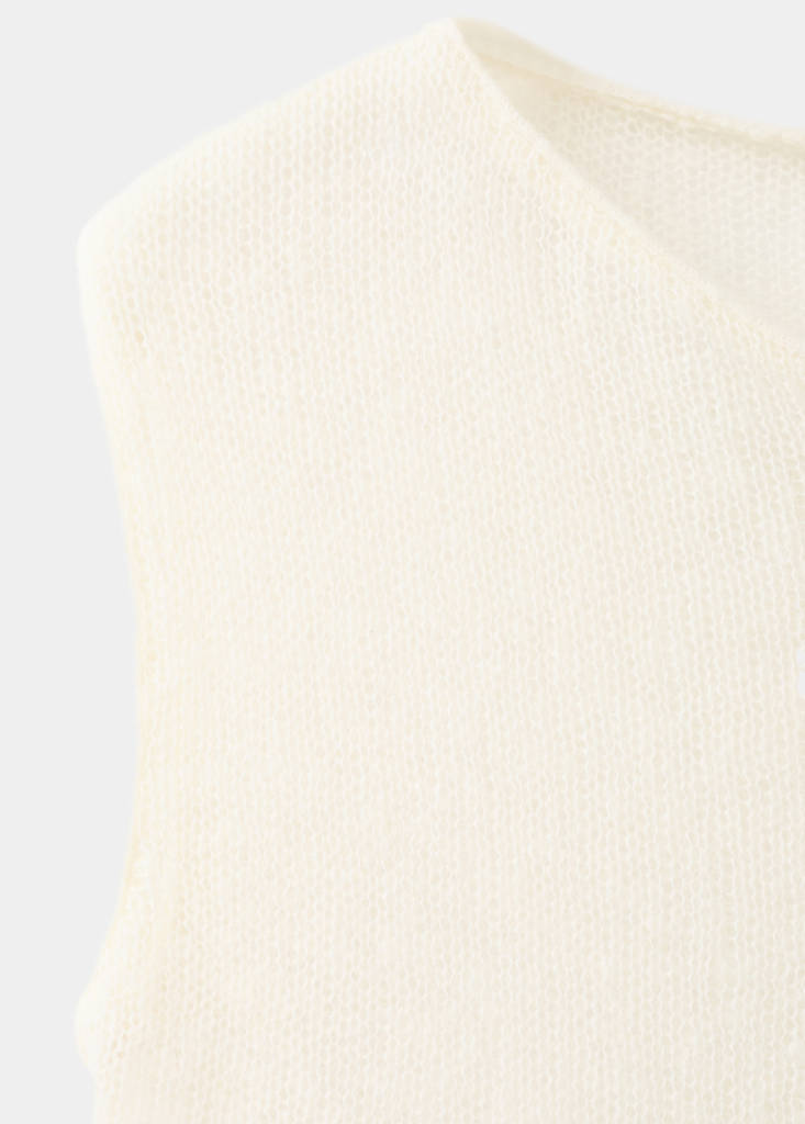 Open-knit wool top — Off White