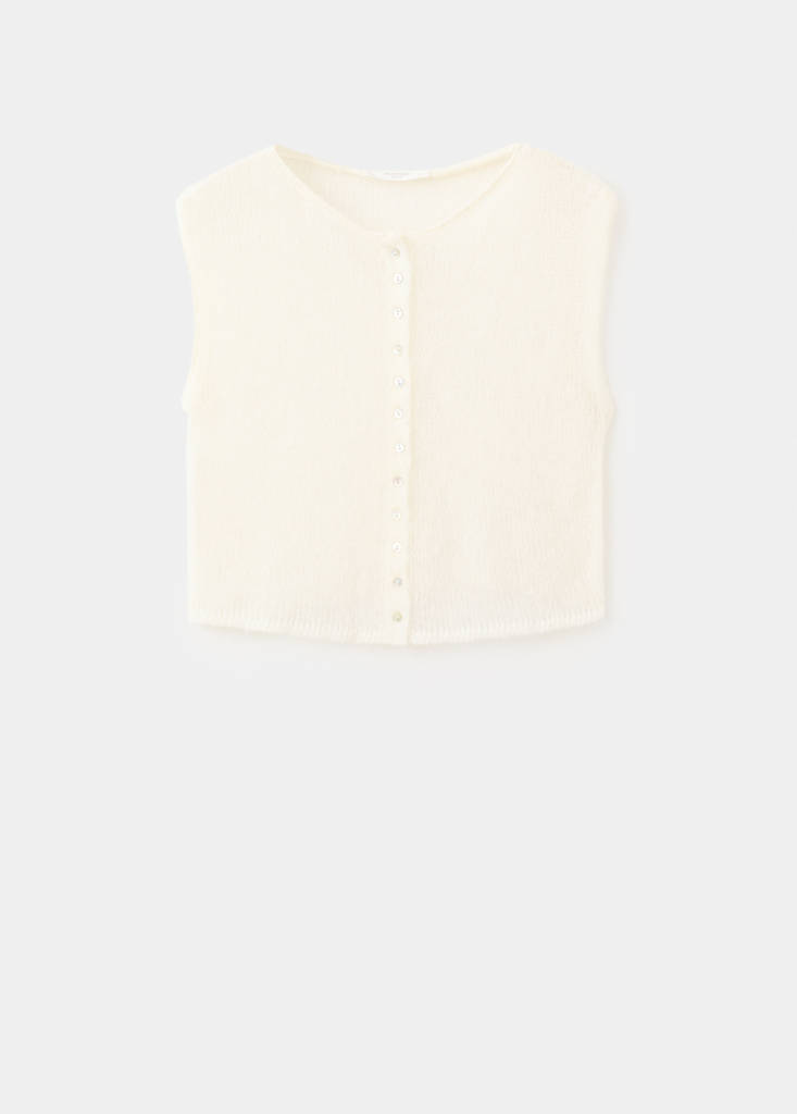 Open-knit wool top — Off White