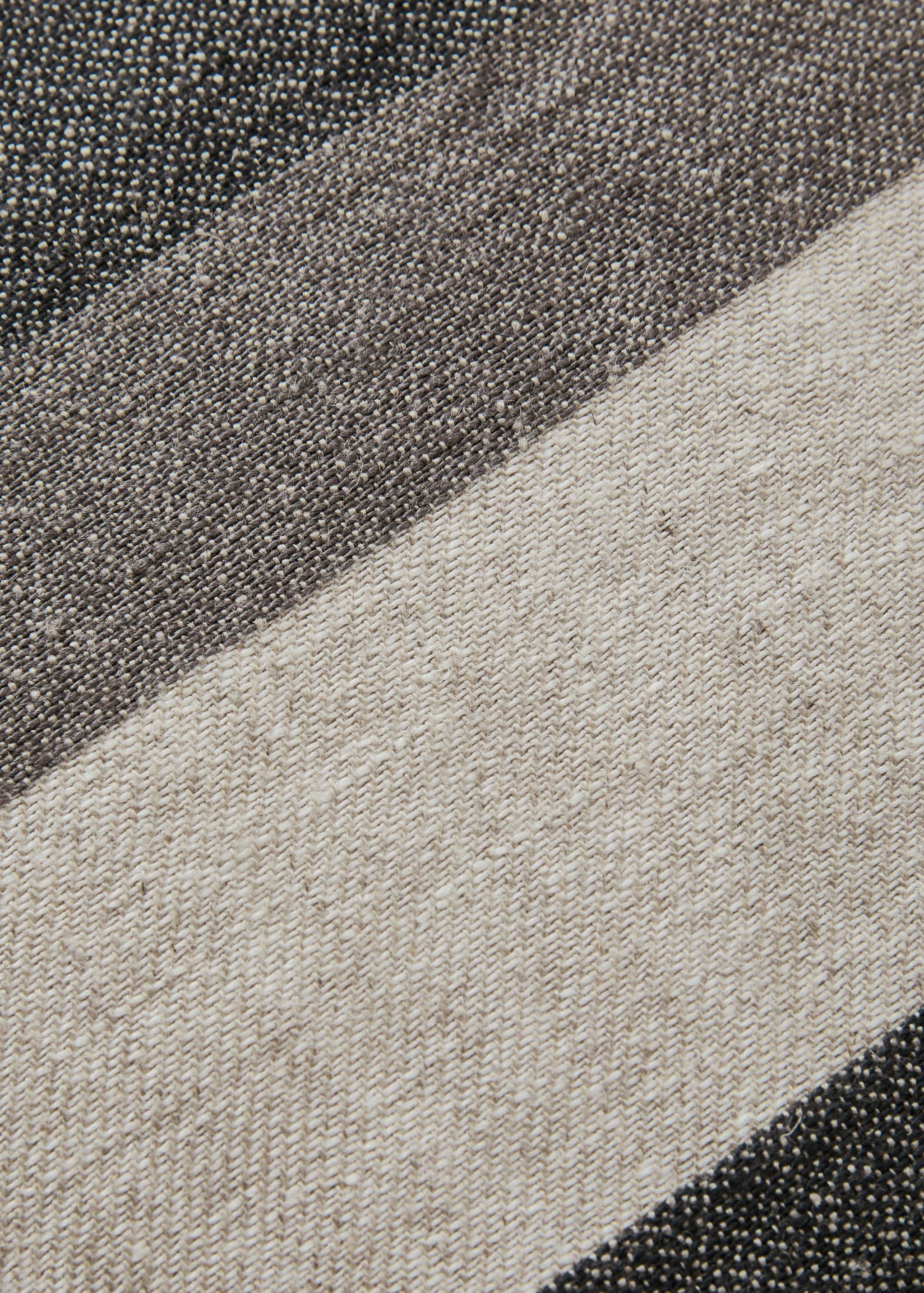 Linen striped cushion cover 50x50 cm - Details of the article 3