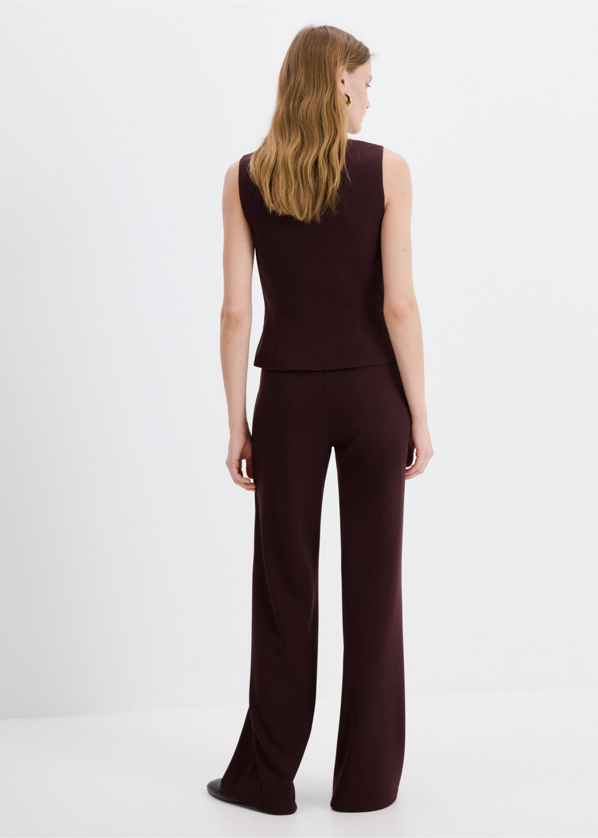 Gilet costume boutons - Verso de l’article, Bordeaux. Ref: 27053316-00.