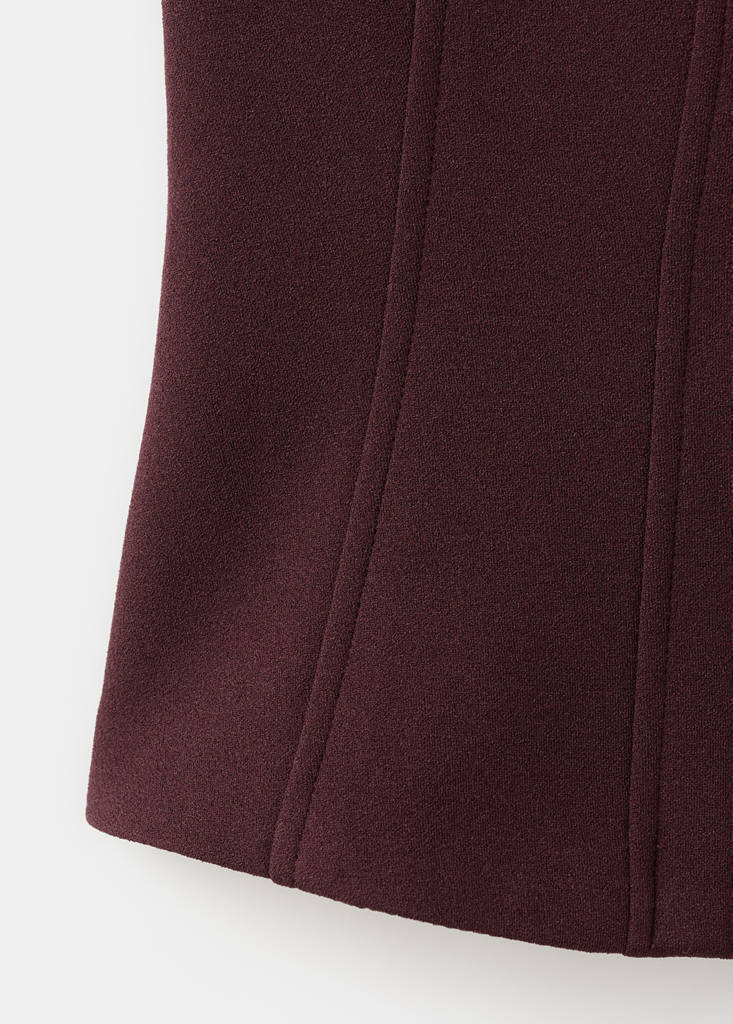 Suit waistcoat with buttons — Burgundy