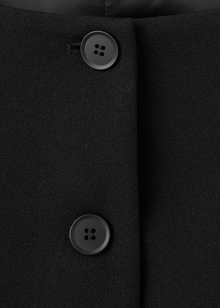 Suit waistcoat with buttons — Black