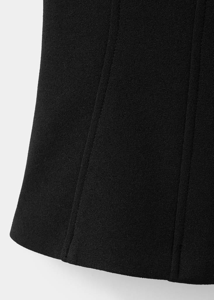 Suit waistcoat with buttons — Black