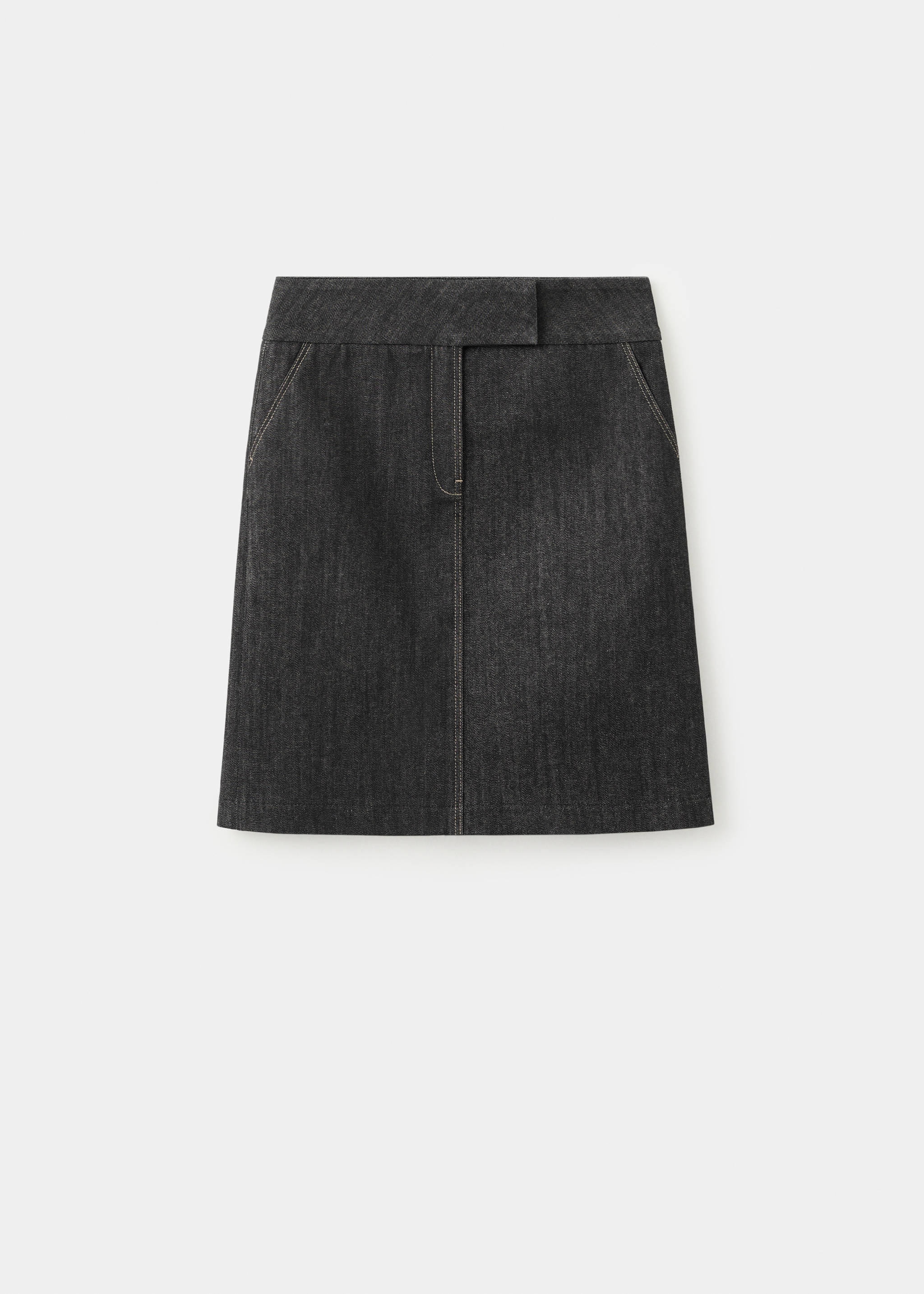 Denim midi-skirt - Article without model