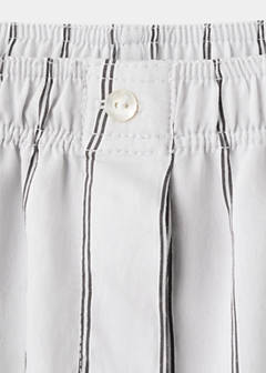 Striped pyjama shorts — Grey 6