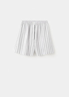 Striped pyjama shorts — Grey 5