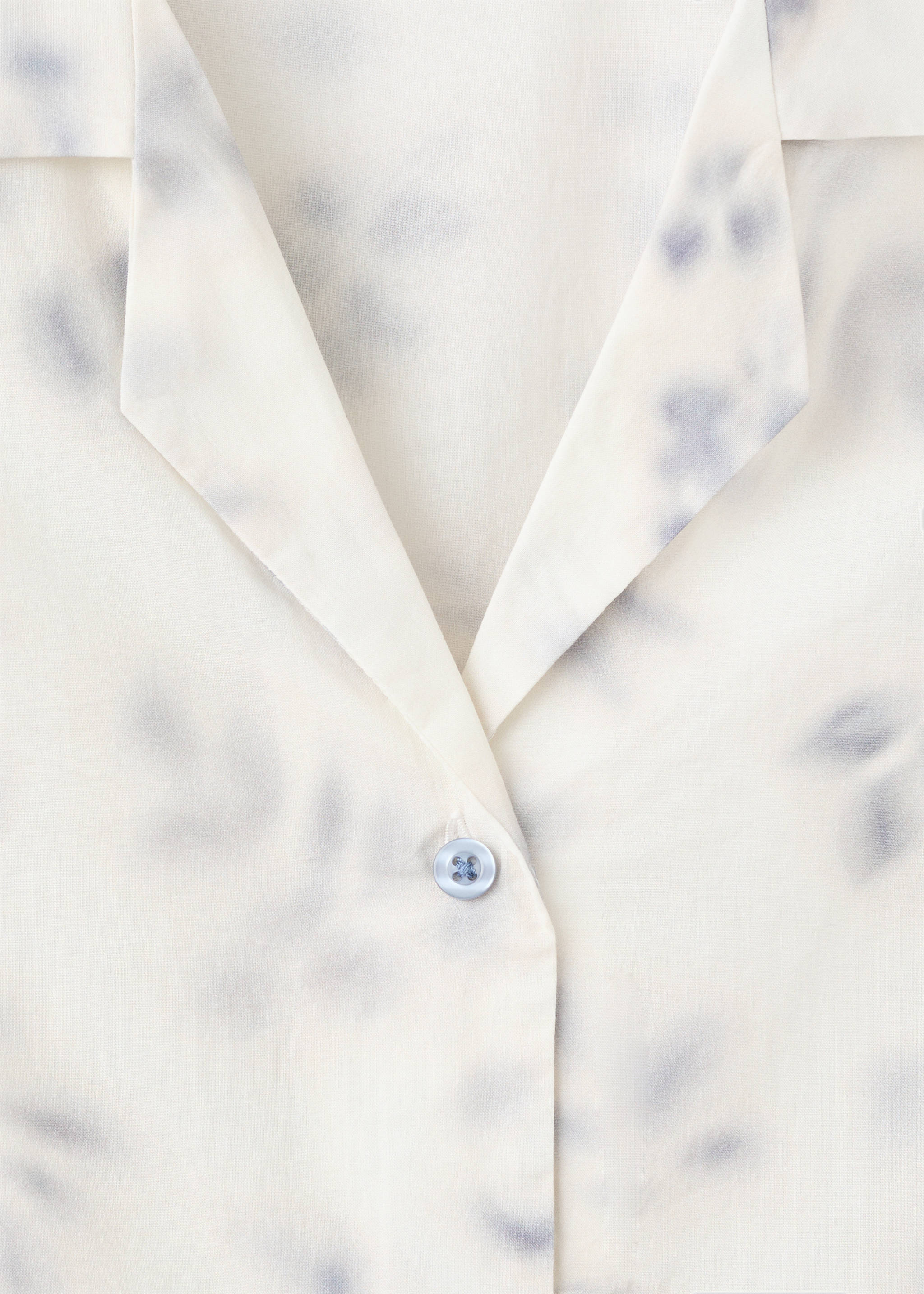 قميص بيجامة قطن بطبعة زهور - تفاصيل المنتج 8