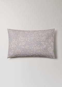 Two vintage floral percale cotton pillowcases 50x75cm — Light/Pastel Grey 6