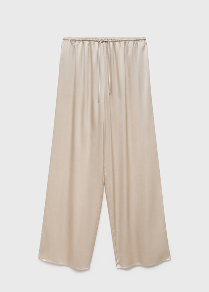 Silk pyjama trousers — Light/Pastel Grey