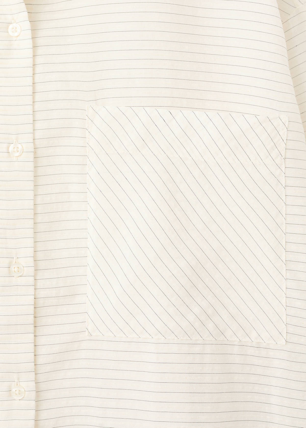 Striped pyjama shirt — White