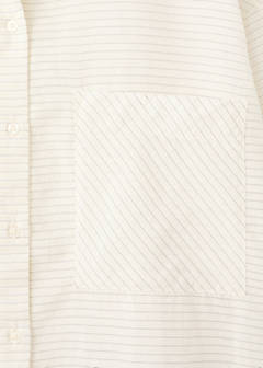 Striped pyjama shirt — White 7