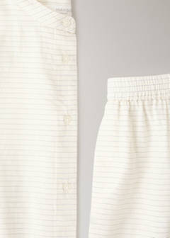 Striped pyjama shirt — White 8