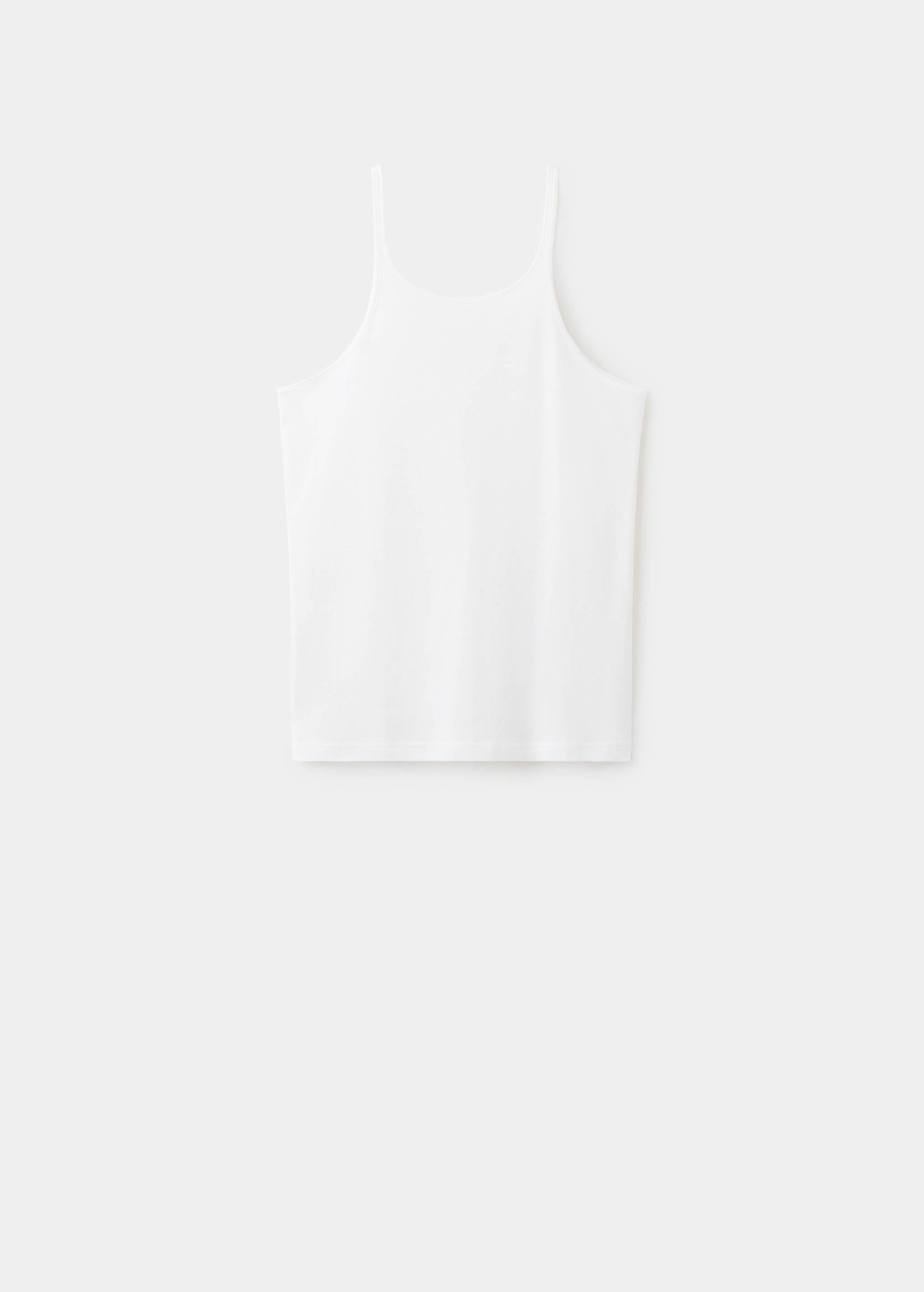 Top en coton à bretelle fine - Article sans modèle