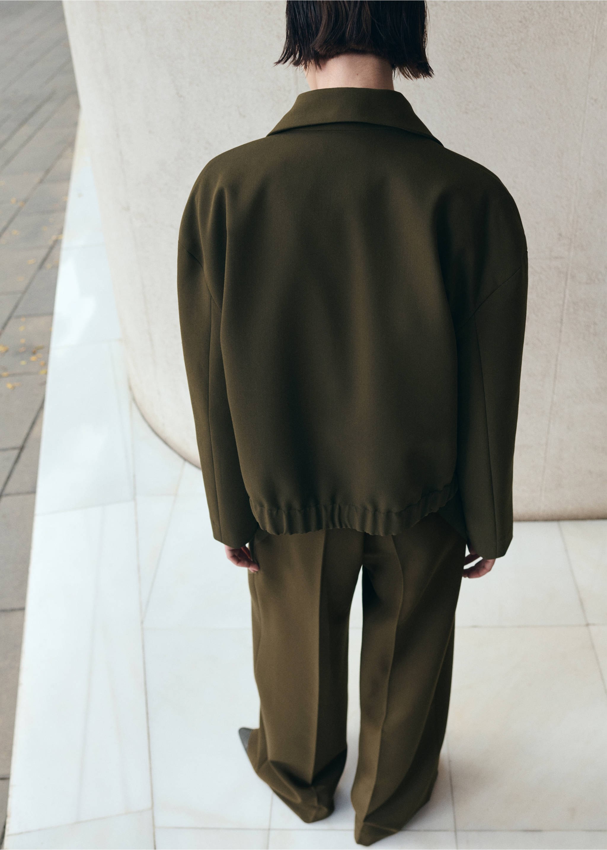 衬衫领飞行员夹克 - null, 卡其. Ref: 27053336-00.