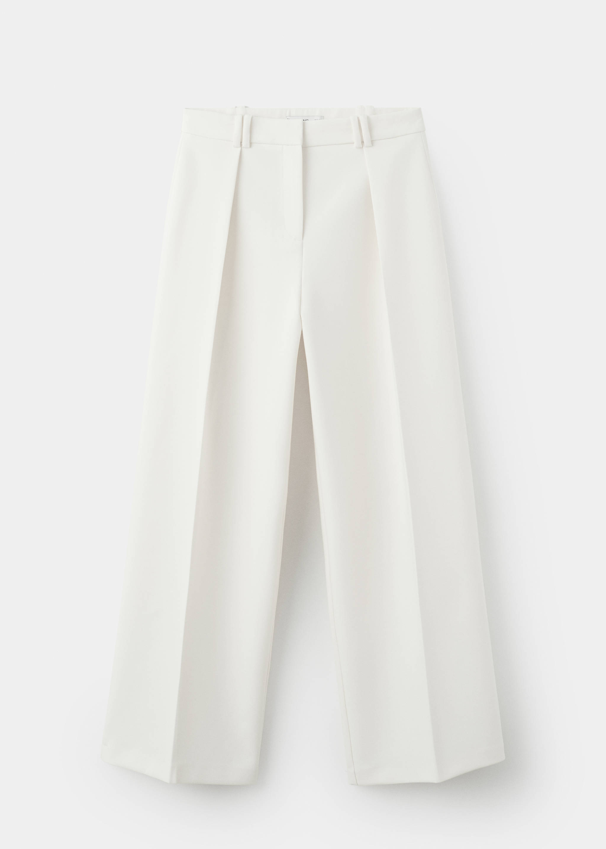 Wide leg mid-rise pleated trousers - Article without model