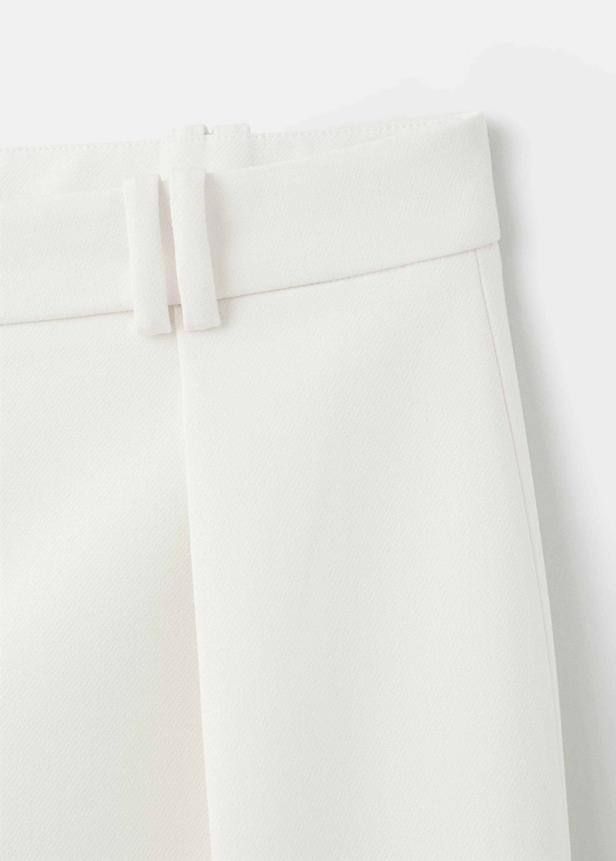 Wide leg mid-rise pleated trousers - Details of the article 8