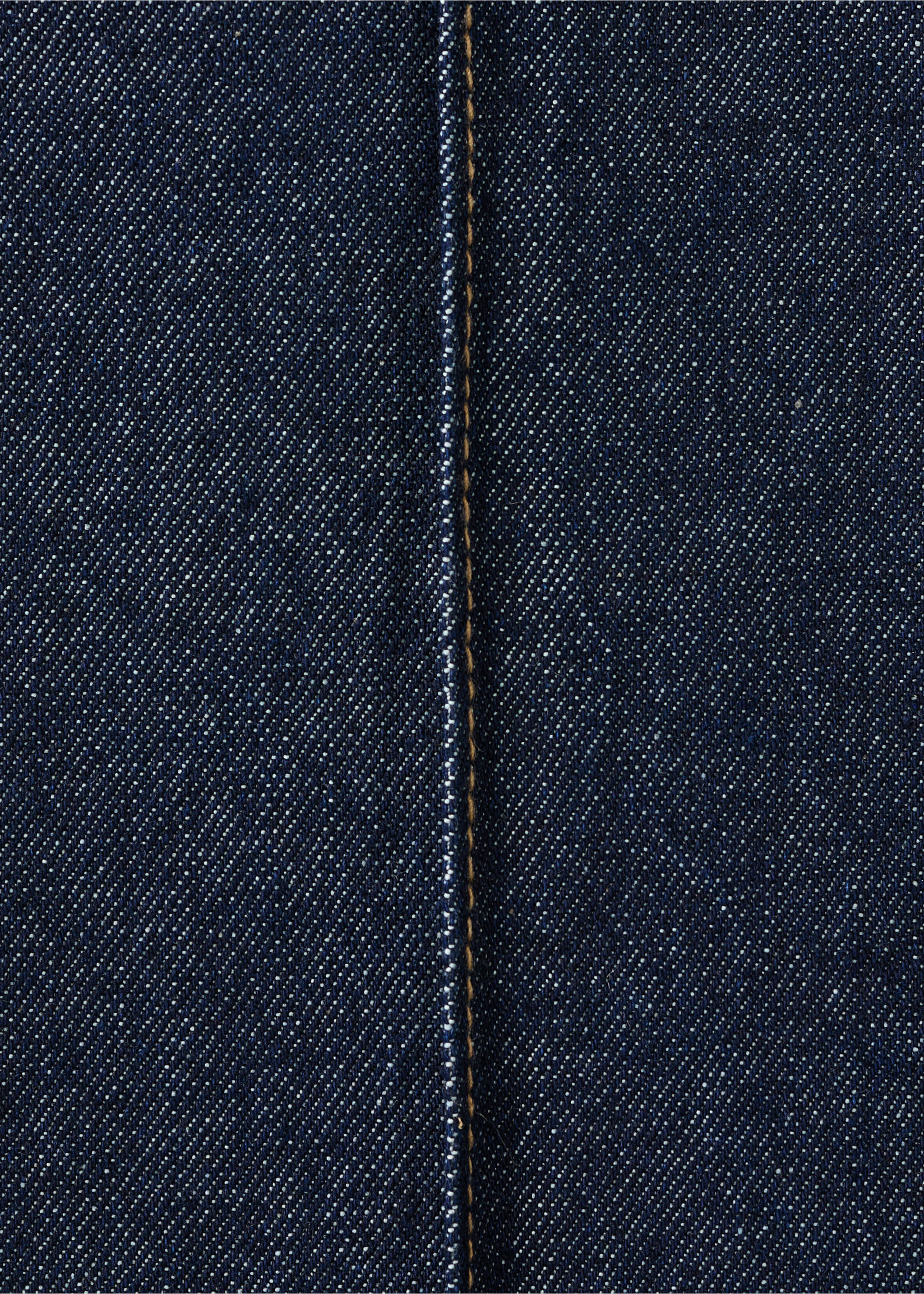 高腰宽腿车缝牛仔裤 - null, 蓝色. Ref: 27053338-00.