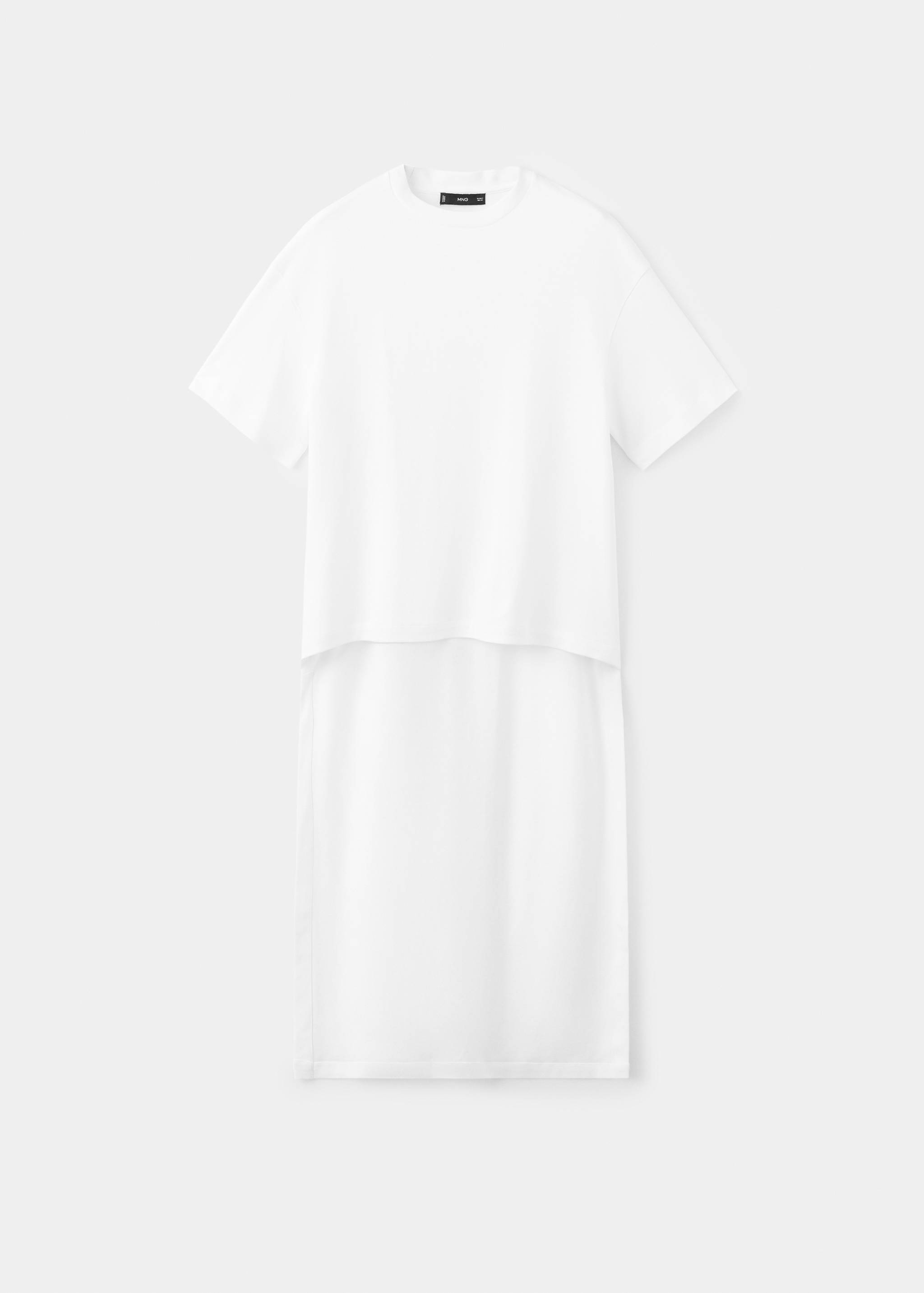 Camiseta larga asimétrica - Artículo sin modelo
