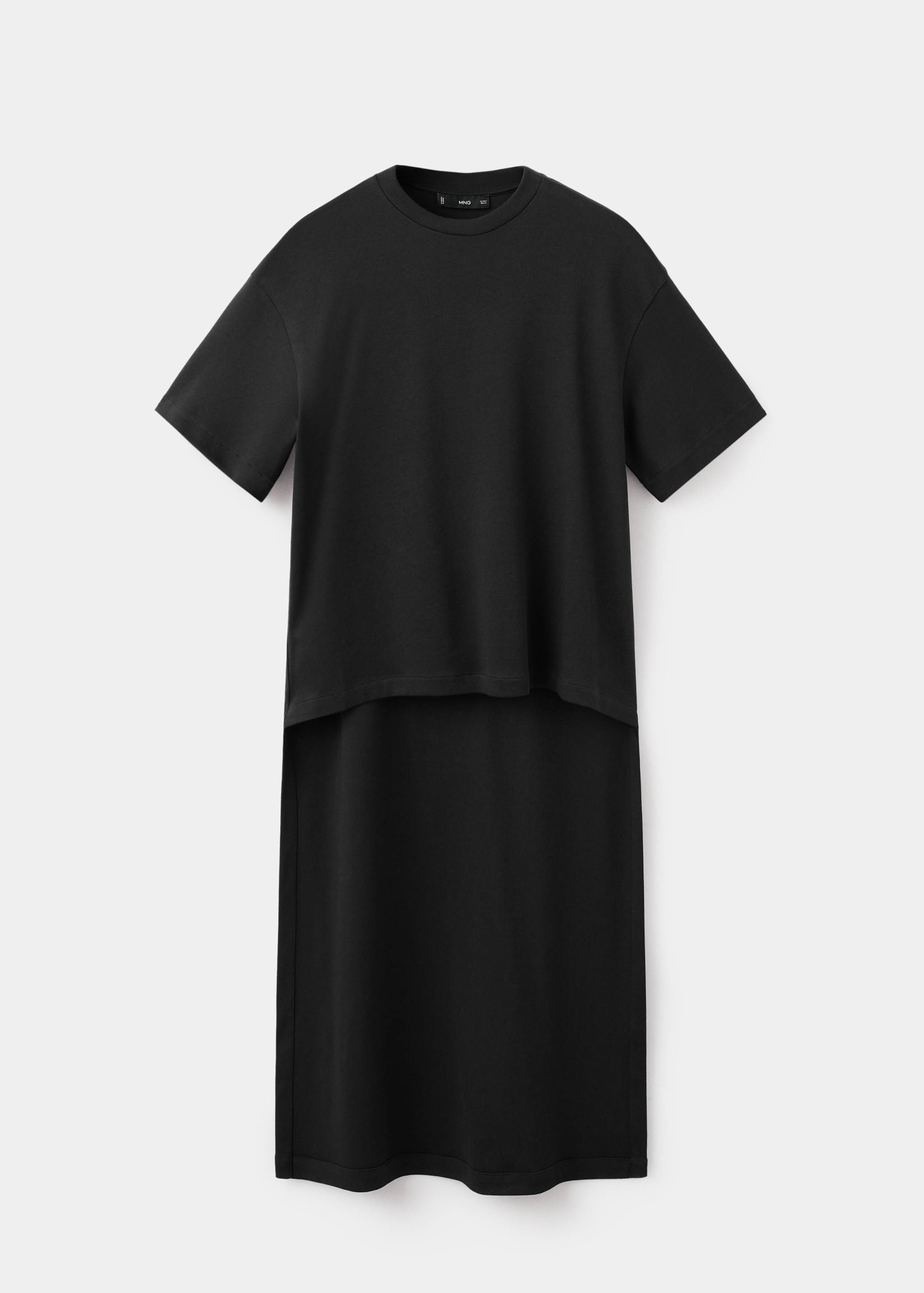 Camiseta larga asimétrica - Artículo sin modelo