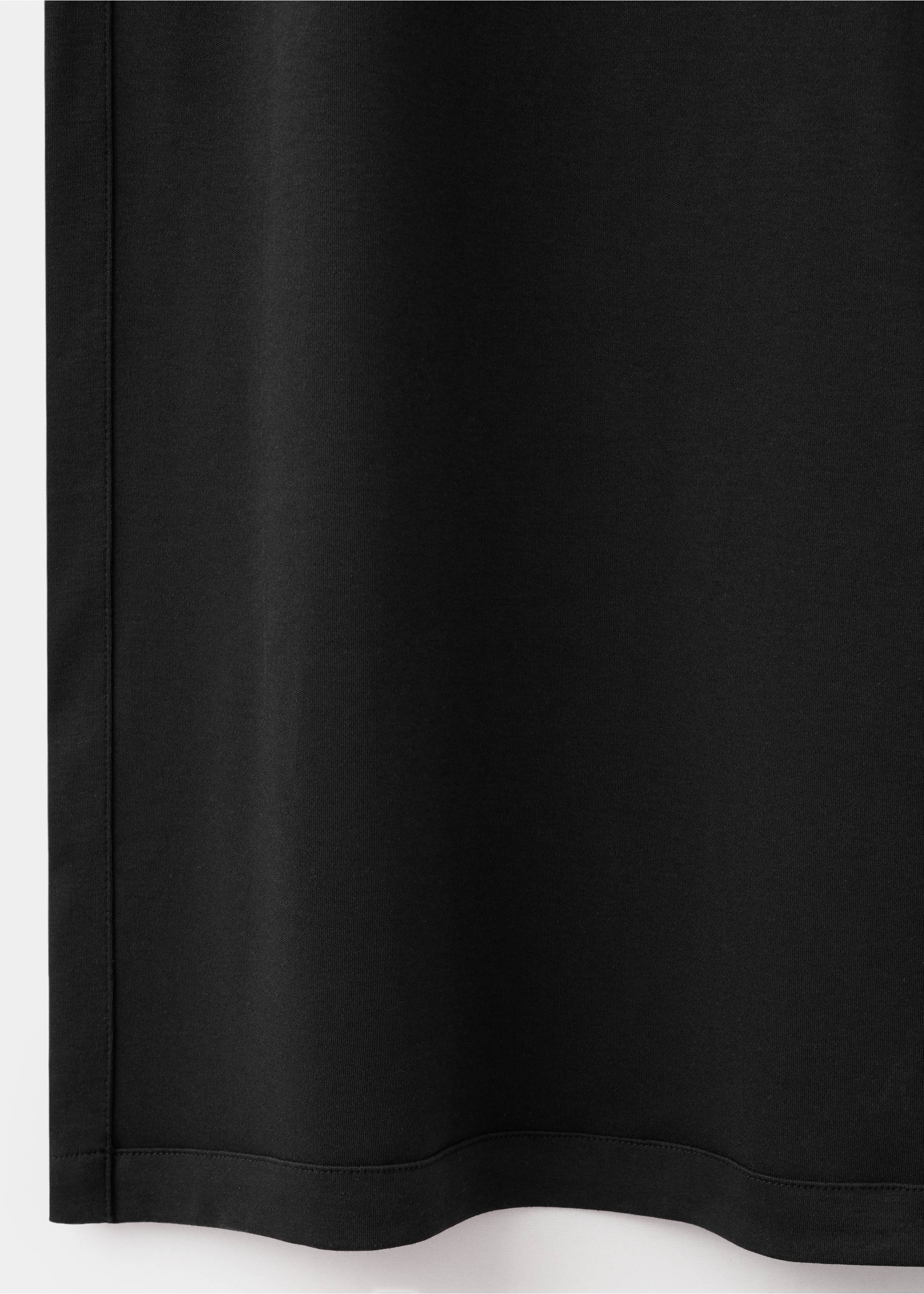 Aszimmetrikus hosszú póló - A termék adatai 8, Fekete. Ref: 27053342-00.