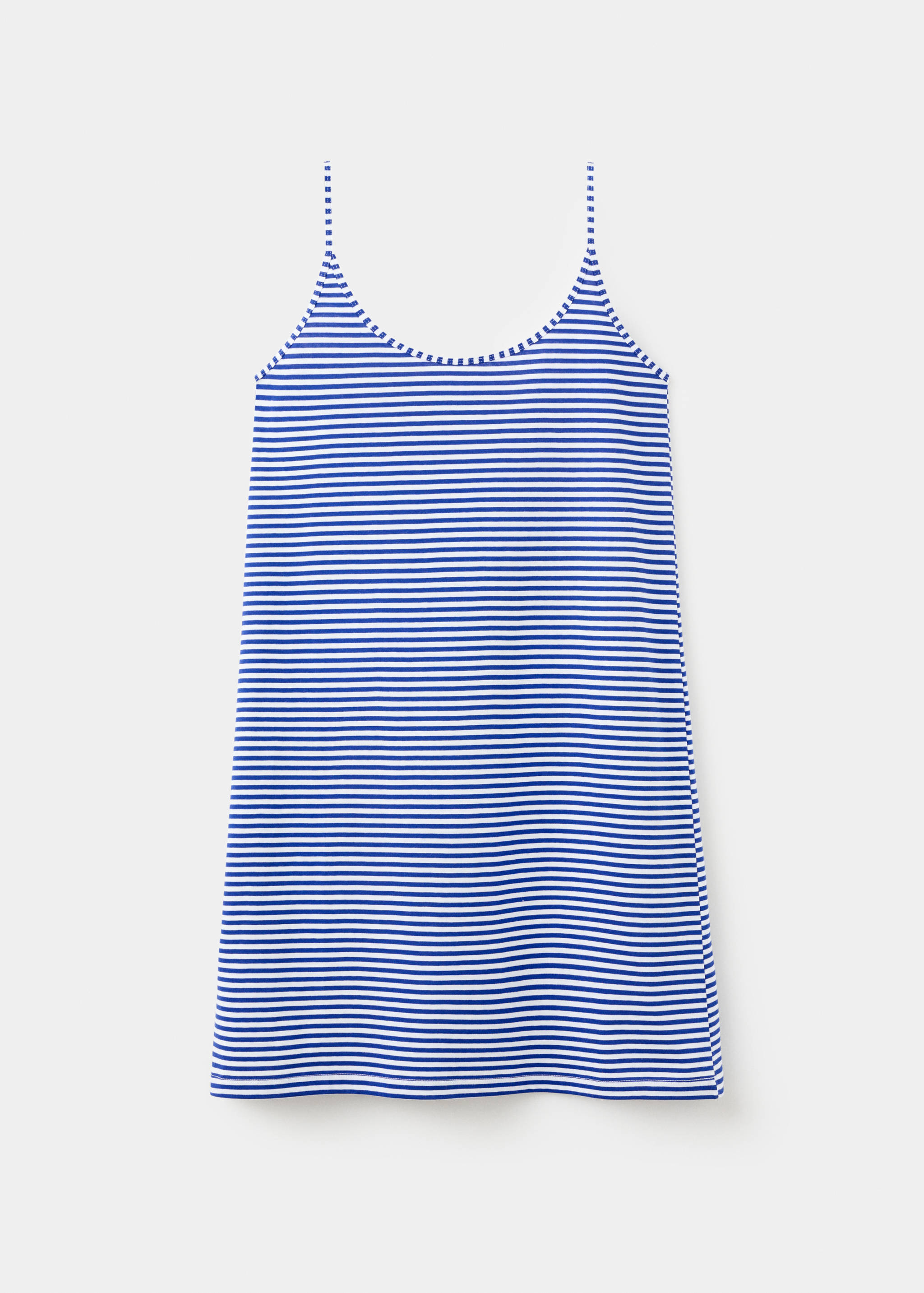 Cotton dress with woven stripe - Article without model