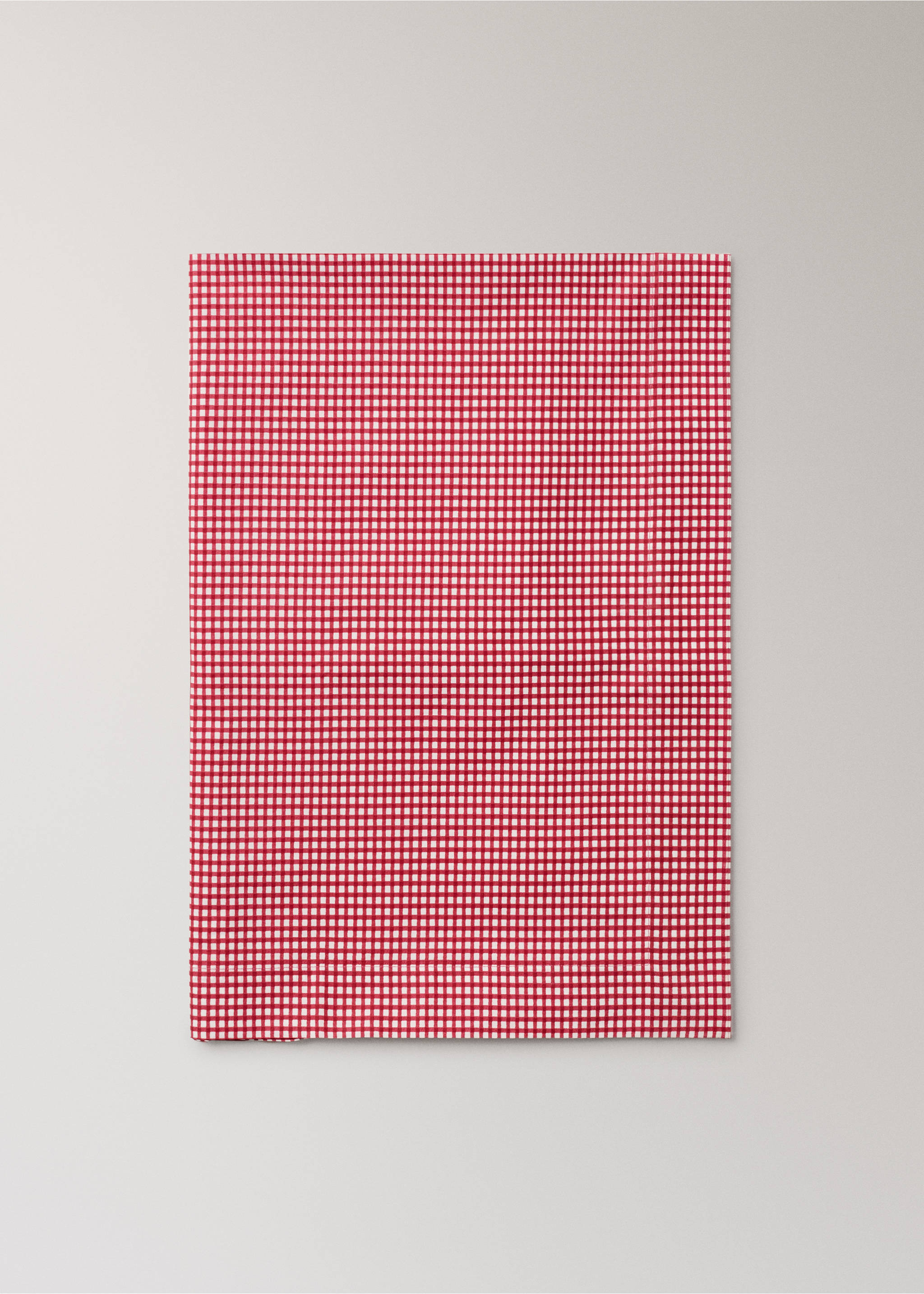 Nappe en coton à carreaux vichy, pour 8 à 10 convives - Article sans modèle, Rouge. Ref: 27053344-00.