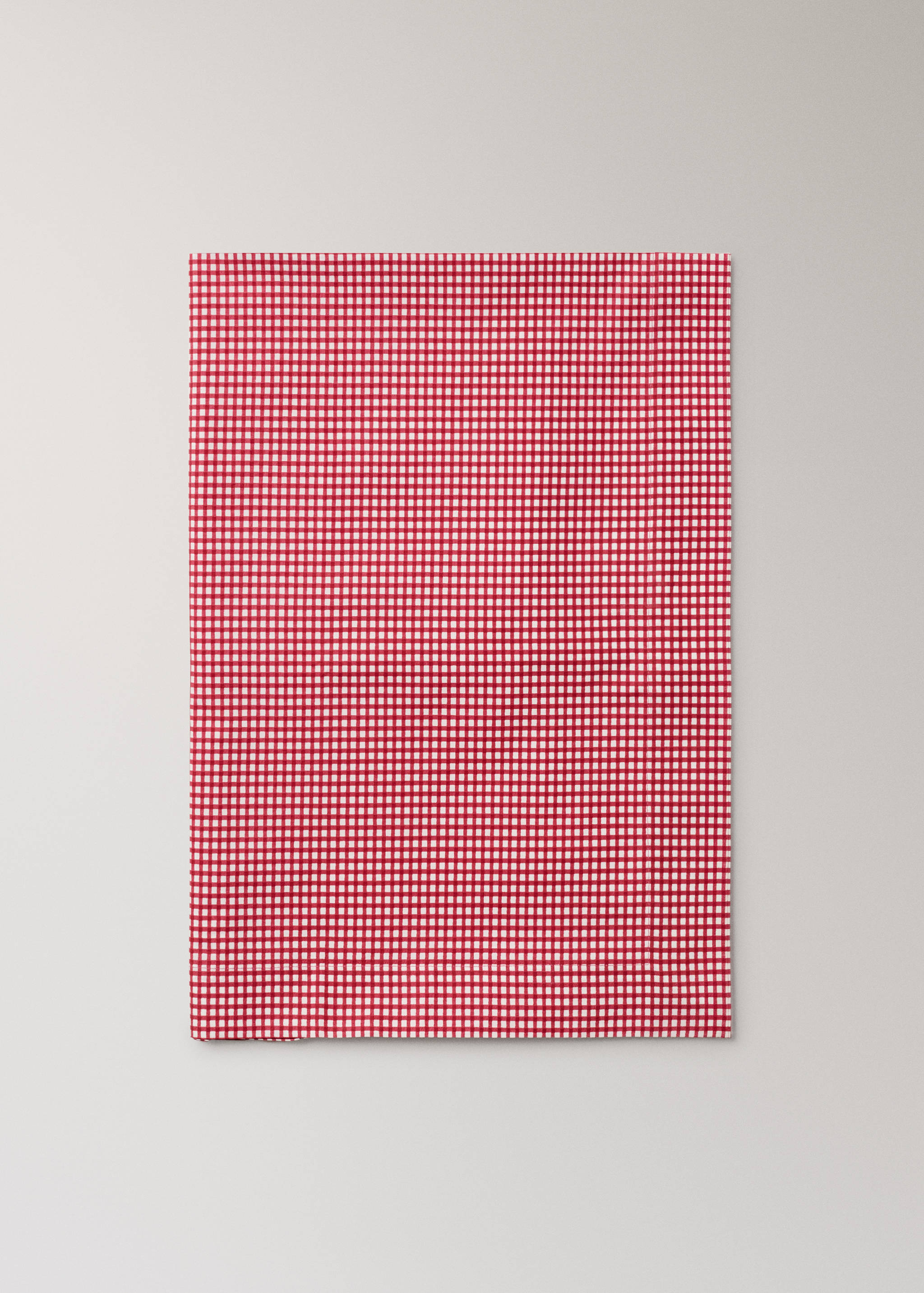 Vichy check cotton tablecloth for 8 to 10 guests - Article without model