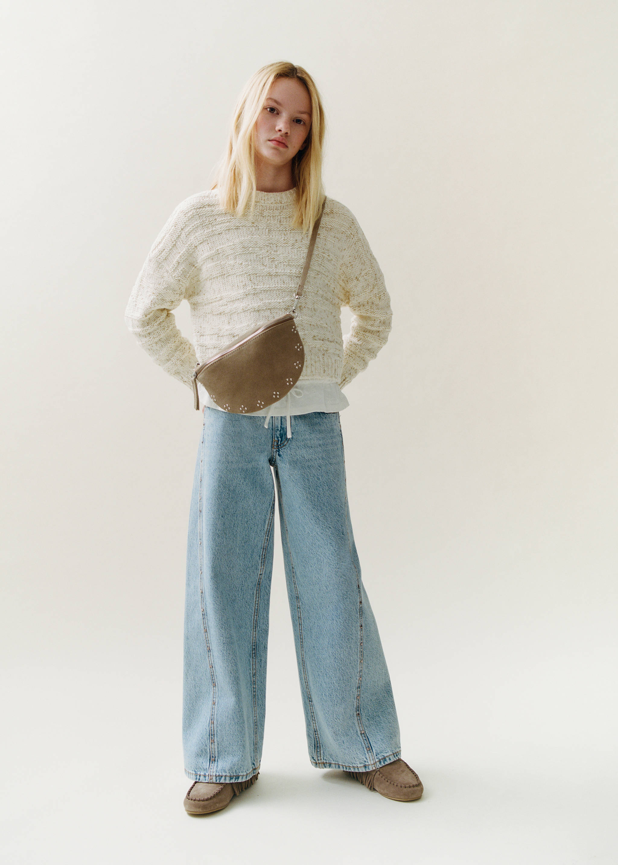 Braided knitted sweater - Details of the article 6