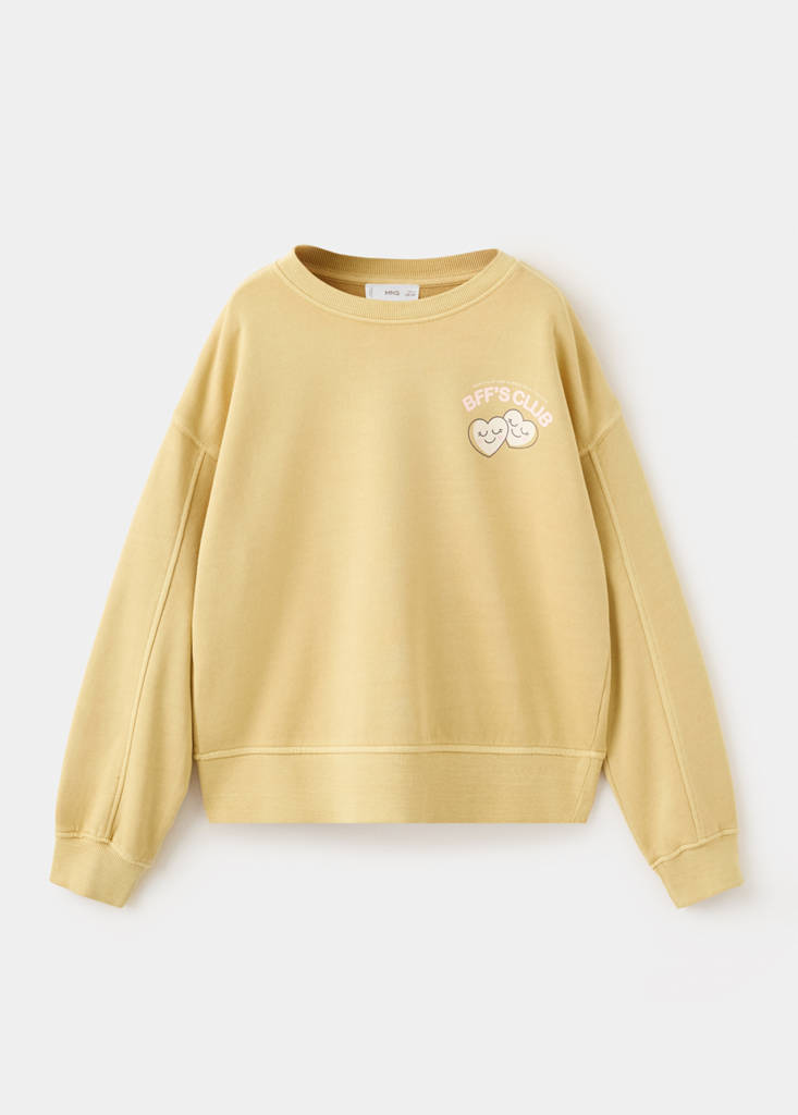 Sudadera algodón estampada