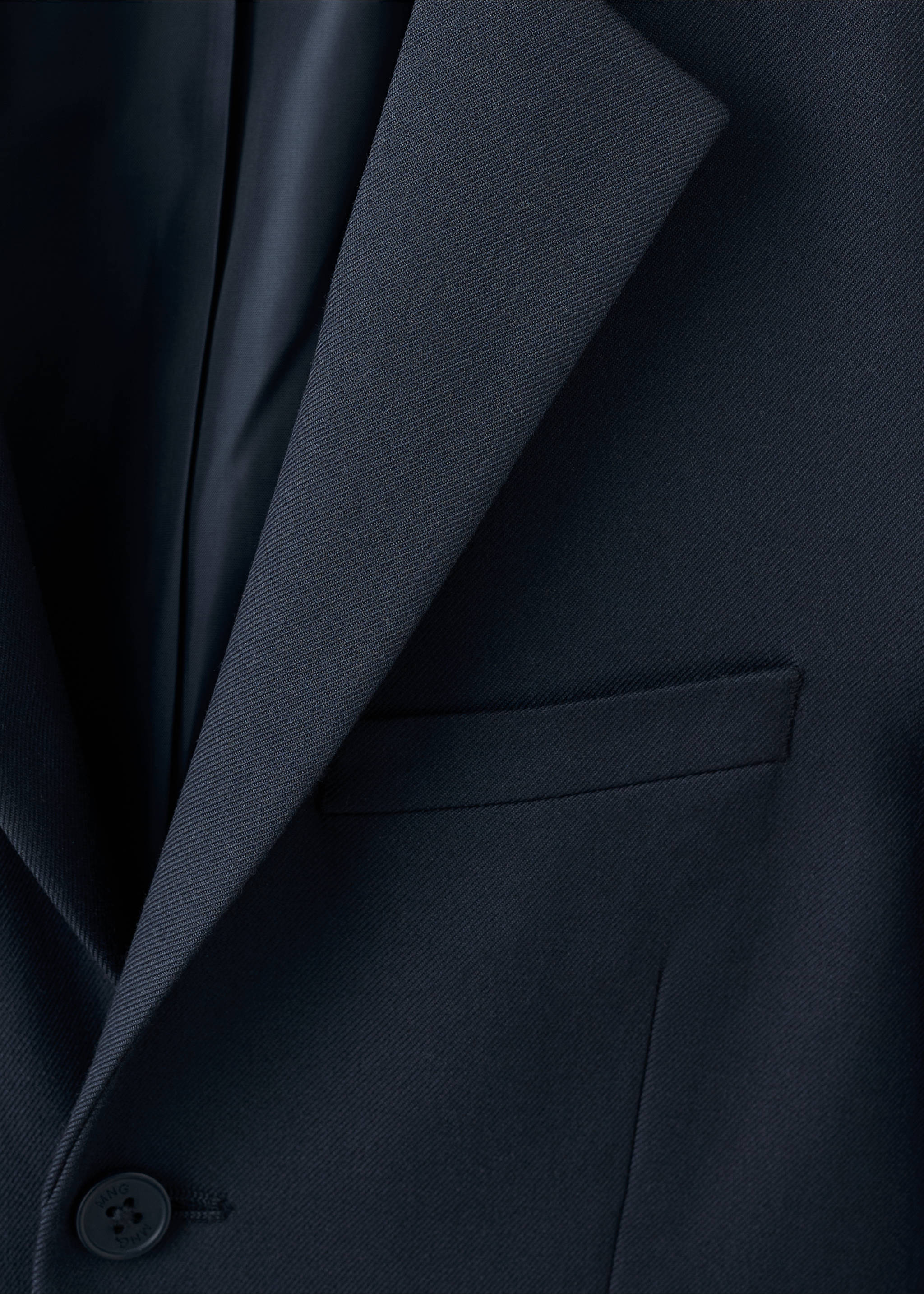 Classic suit jacket - Details of the article 8, Navy. Ref: 27053715-02.