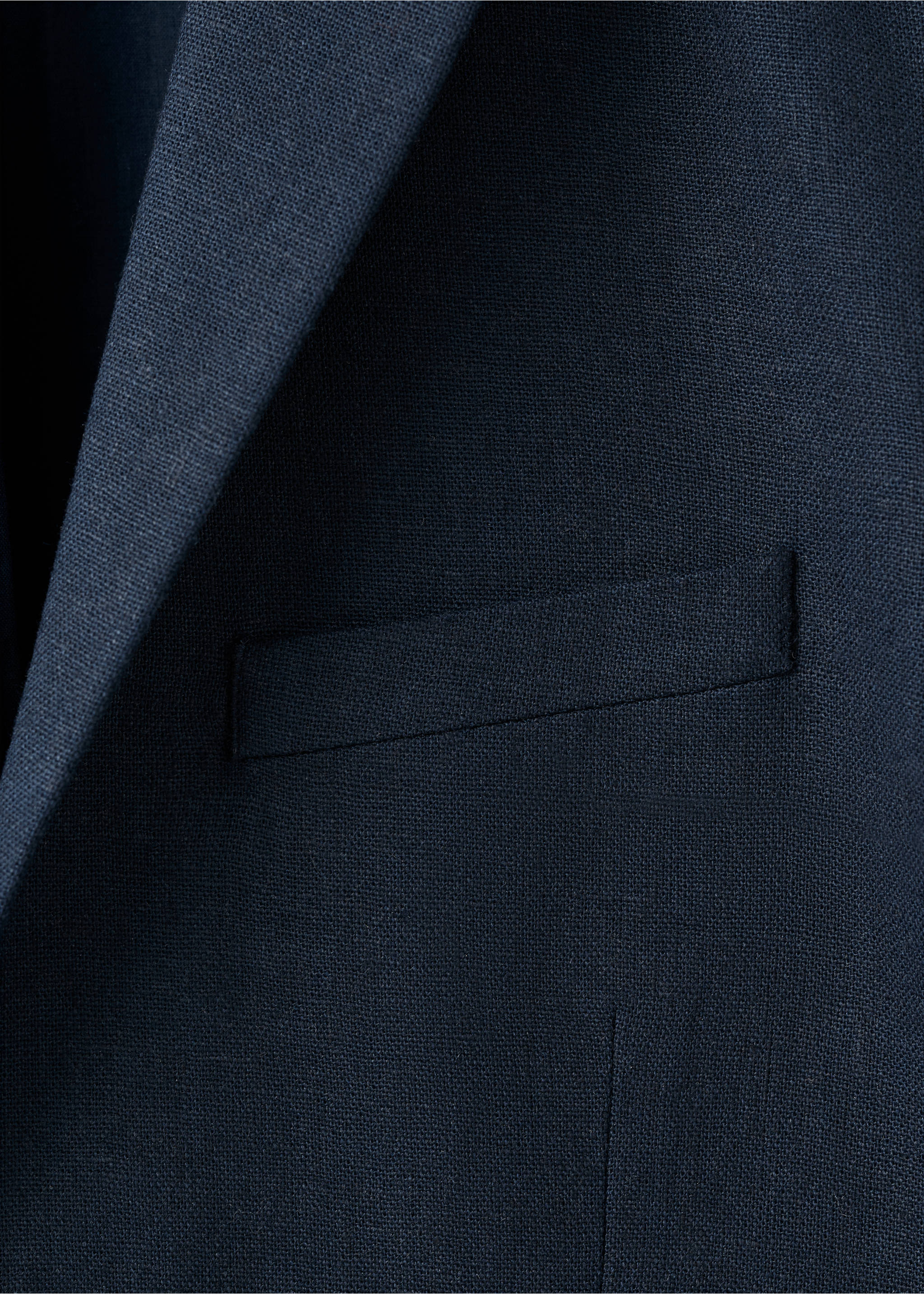 Americana clásica lino - Detalle del artículo 8, Azul marino. Ref: 27053716-00.