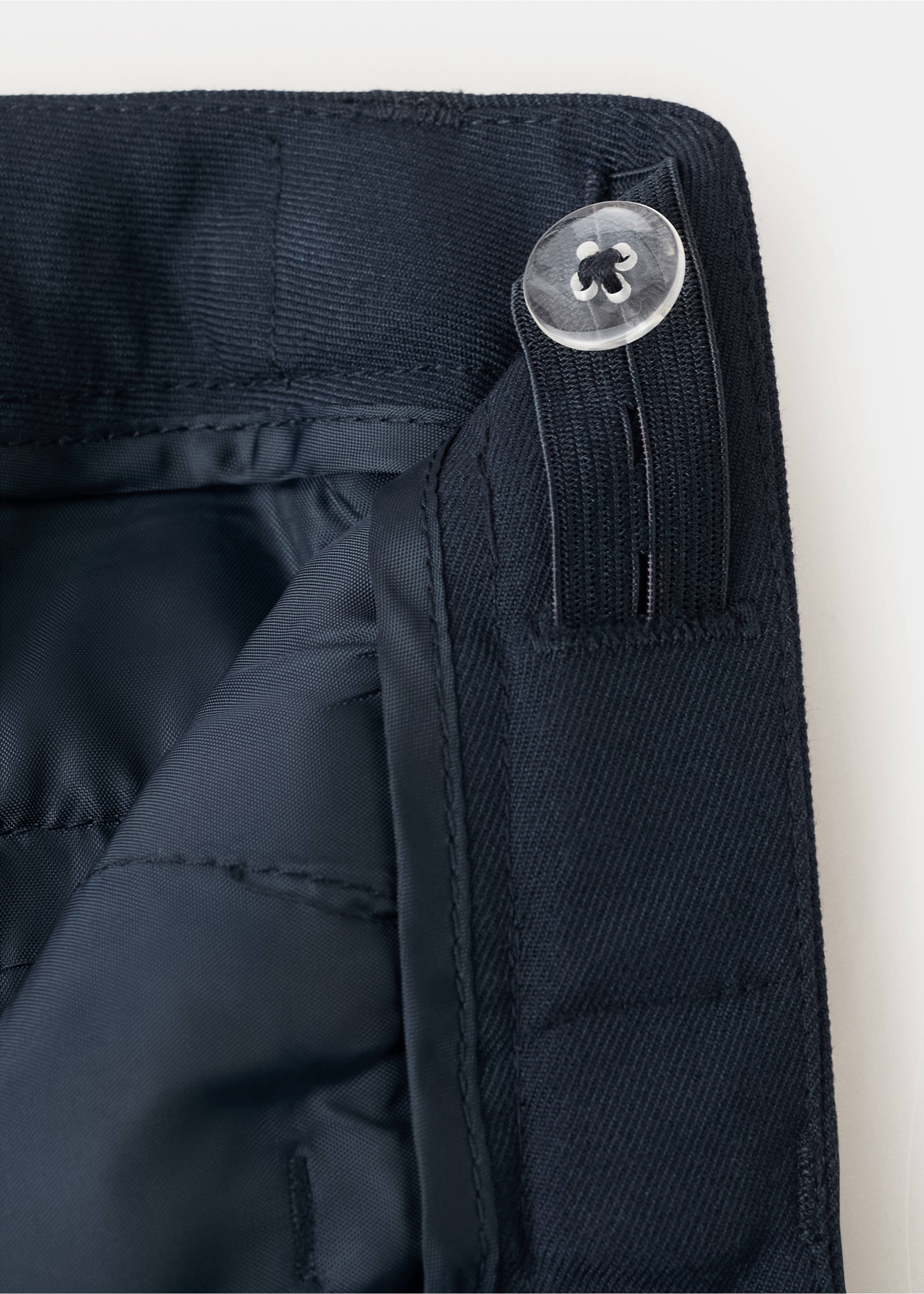 Pantalón traje recto - Detalle del artículo 0, Azul marino. Ref: 27053717-00.