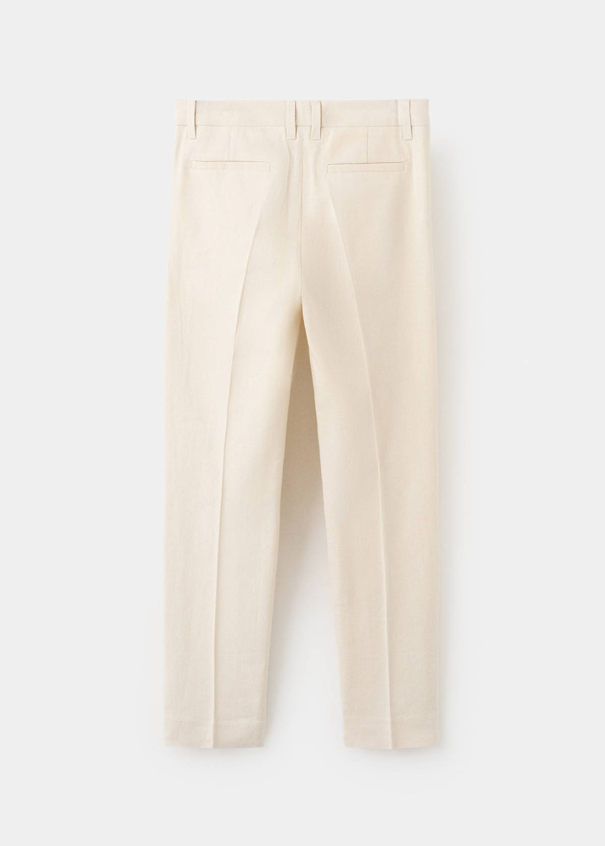 Linen suit trousers — Beige
