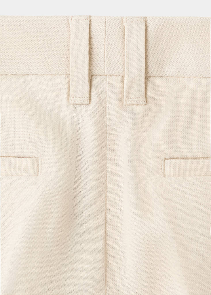 Linen suit trousers — Beige