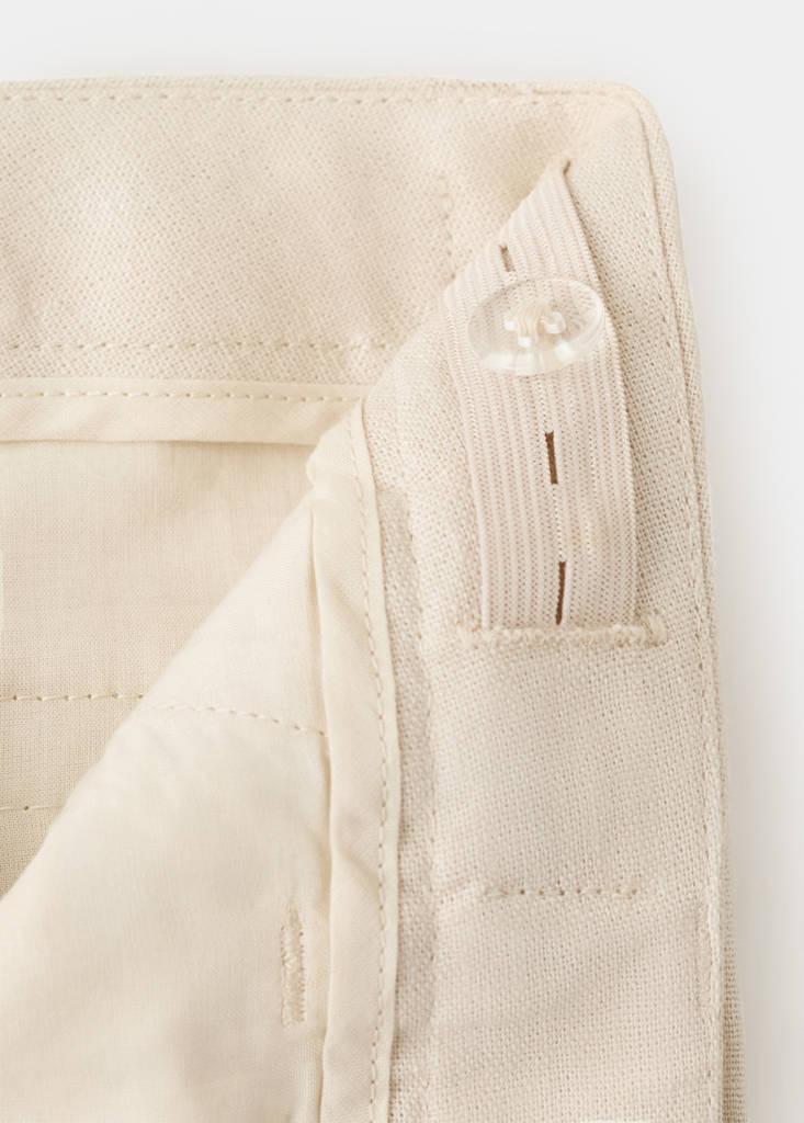 Linen suit trousers — Beige