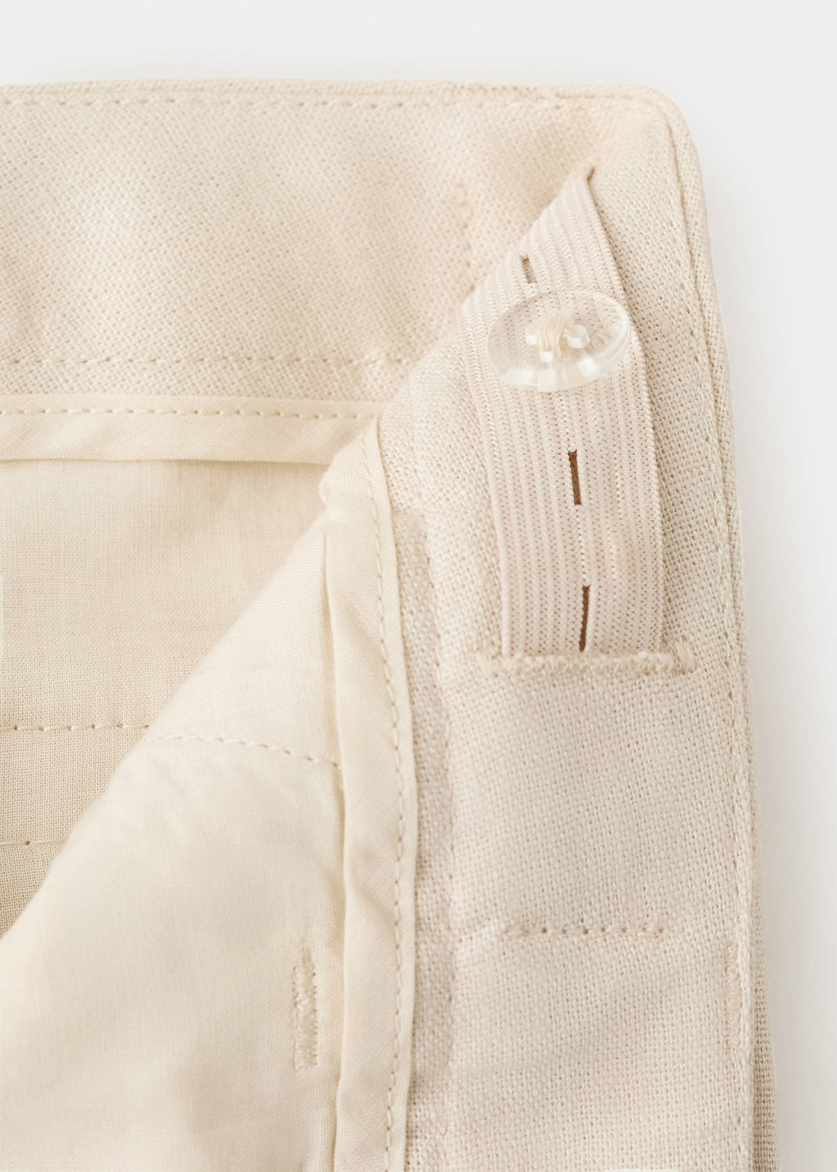 Linen suit trousers — Beige
