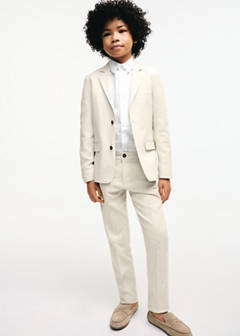 Linen suit trousers — Beige 1