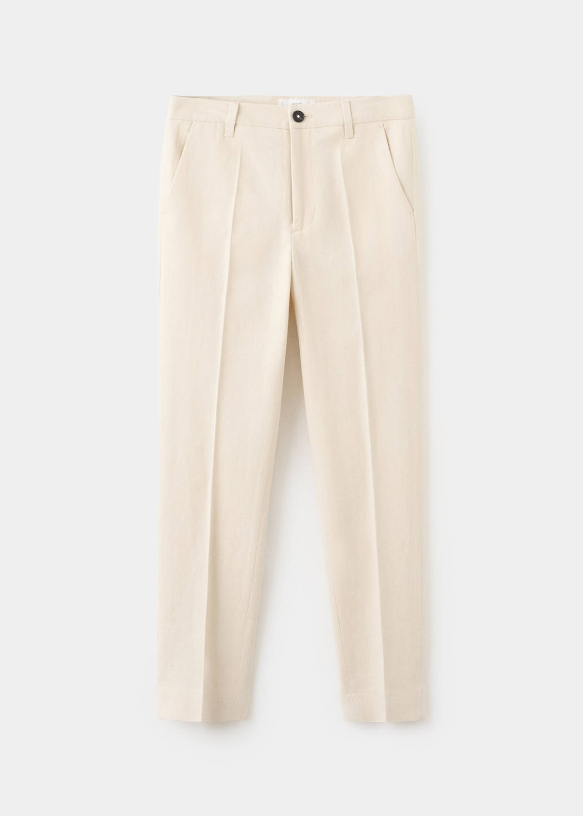 Linen suit trousers — Beige