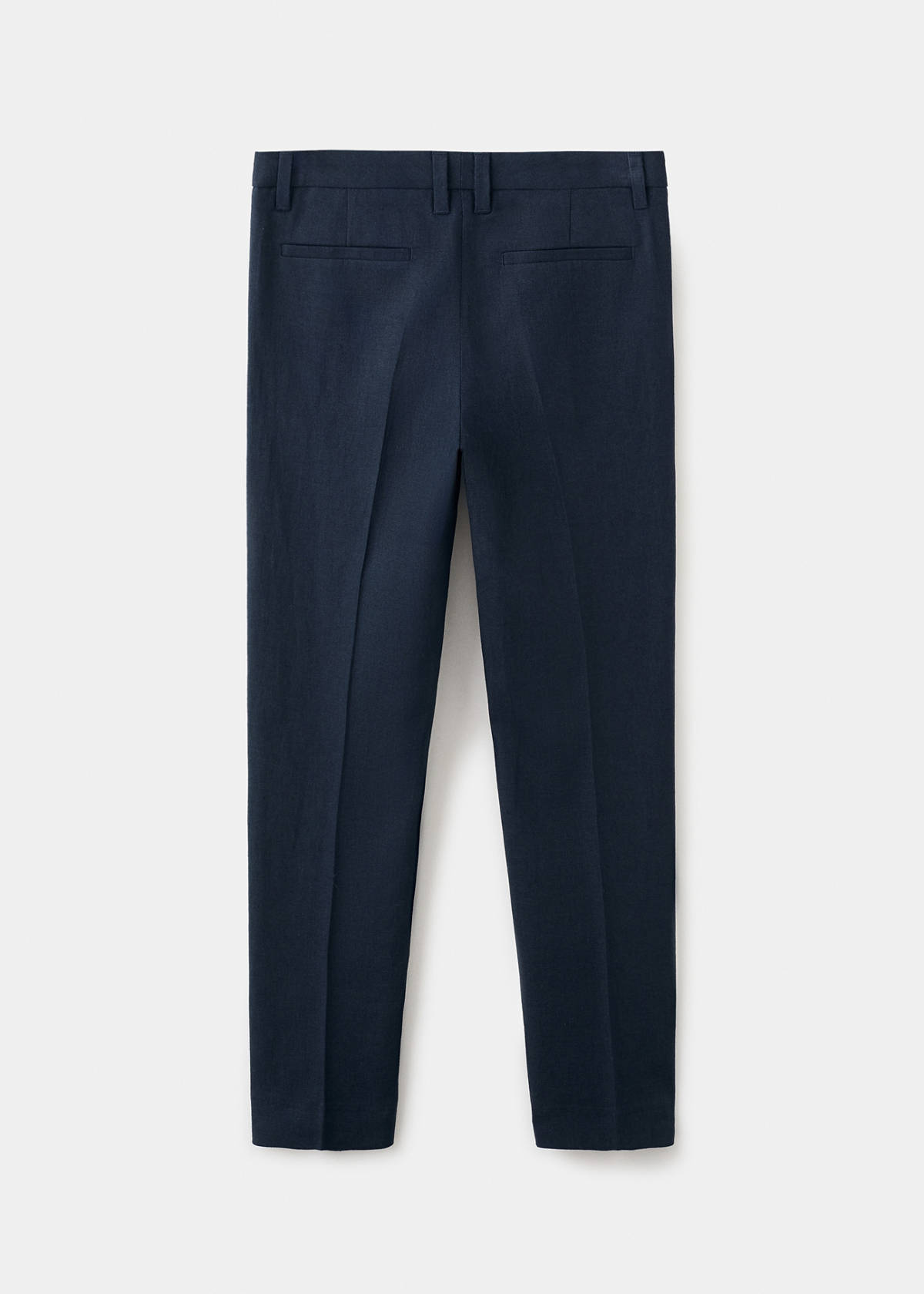 Linen suit trousers — Navy