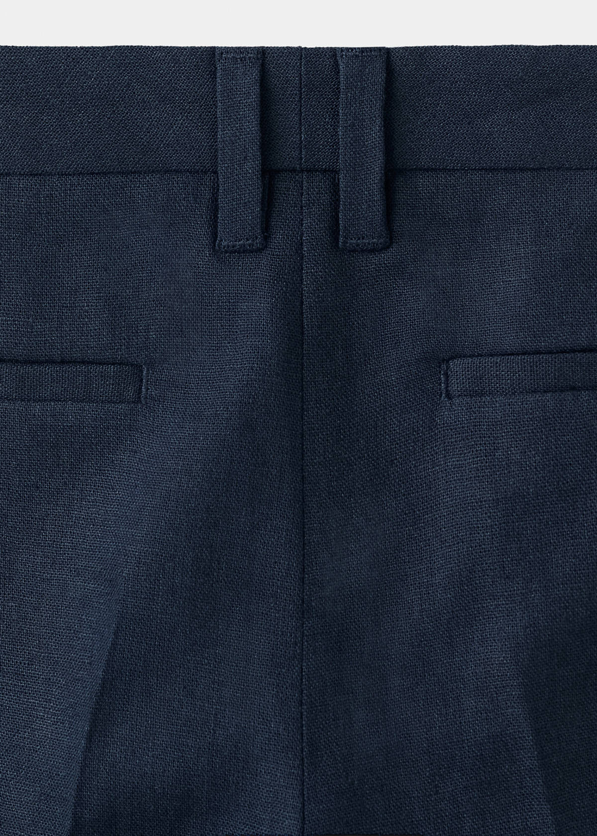 Linen suit trousers — Navy
