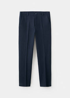 Linen suit trousers — Navy 2