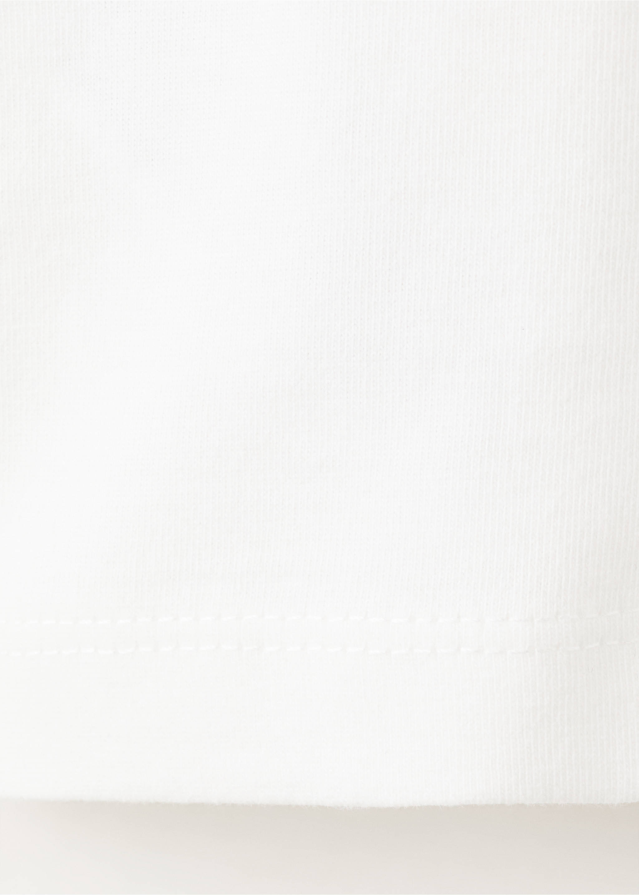 Camiseta estampada detalle bordado - Detalle del artículo 0, Blanco roto. Ref: 27053719-00.