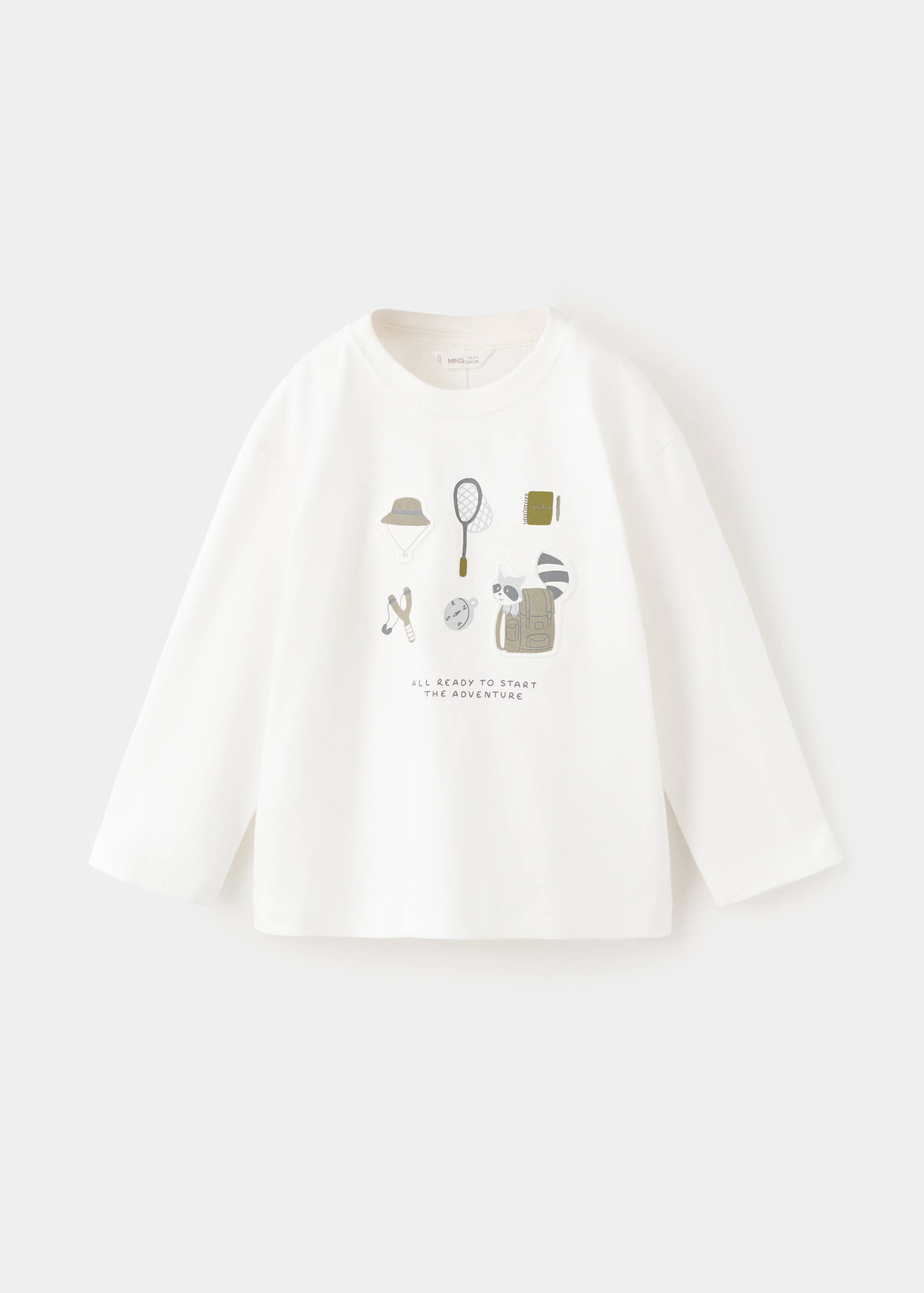Camiseta estampada detalle bordado - Artículo sin modelo
