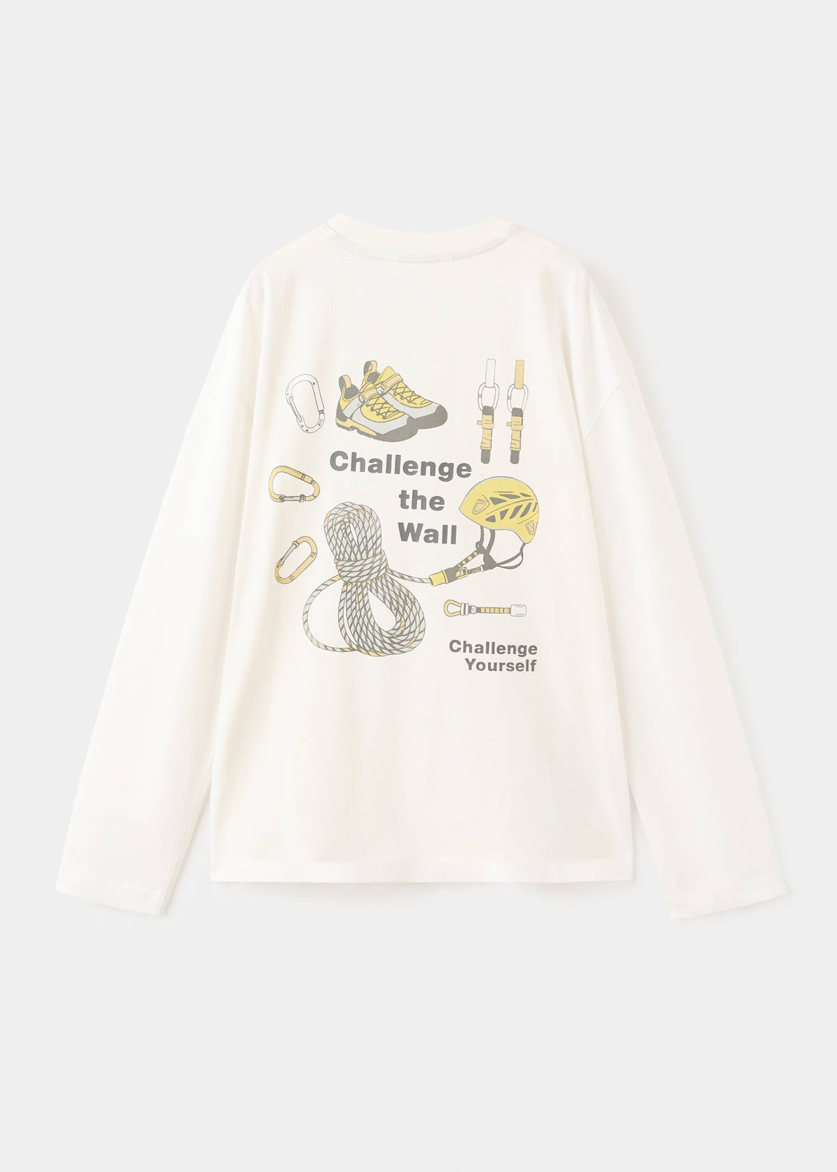 Printed cotton-blend T-shirt — Off White