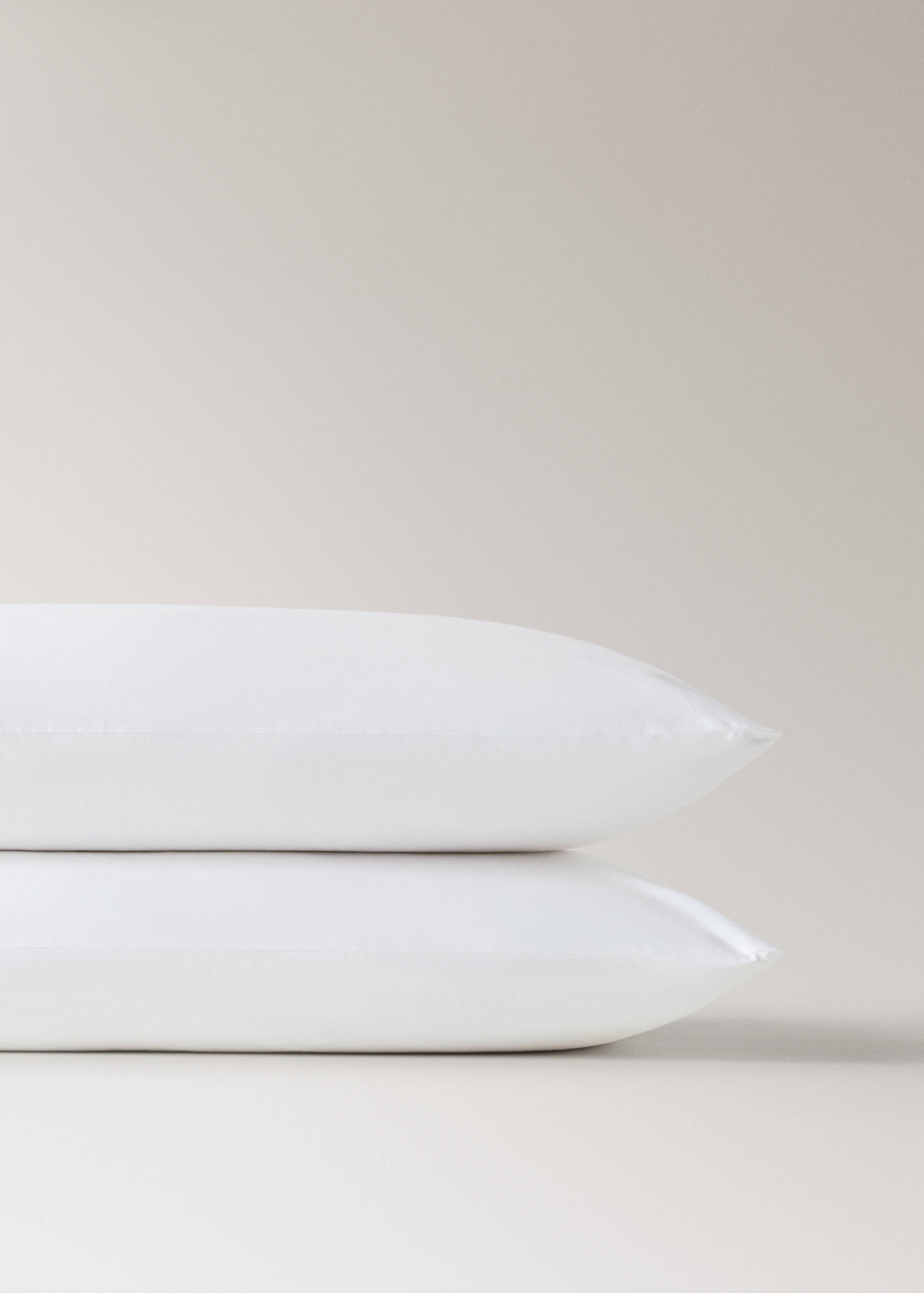 Taie d'oreiller en percale de coton broderie fleur 50x75 cm - Détail de l'article 1