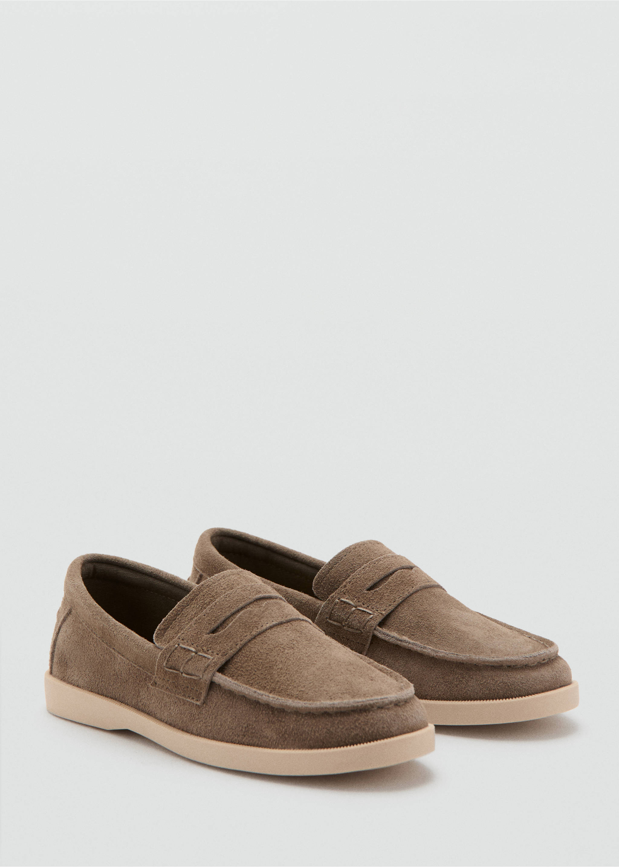 Leather loafers - Medium plane, Sand. Ref: 27053722-00.