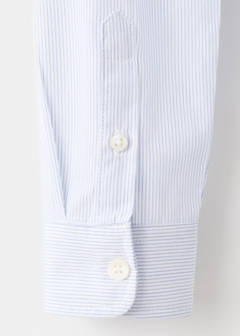 Striped cotton shirt — Sky Blue 5